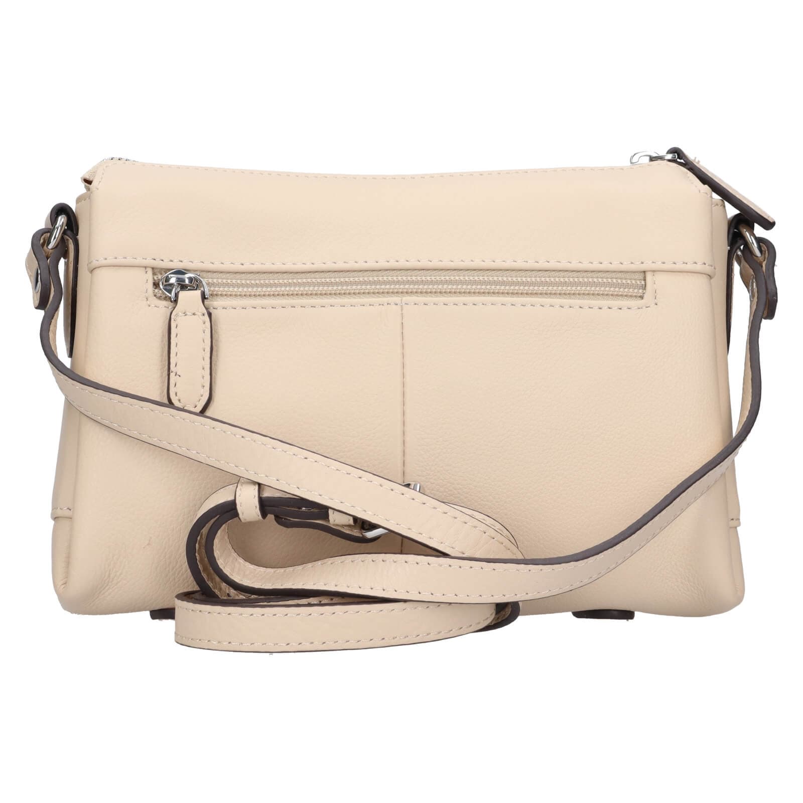 Kožená crossbody kabelka Katana Babet, krémová 3