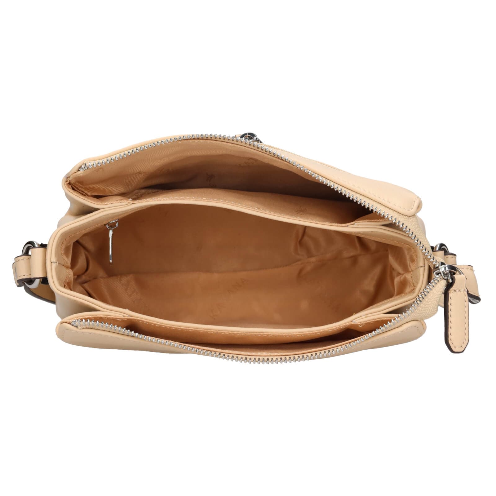 Kožená crossbody kabelka Katana Babet, krémová 5