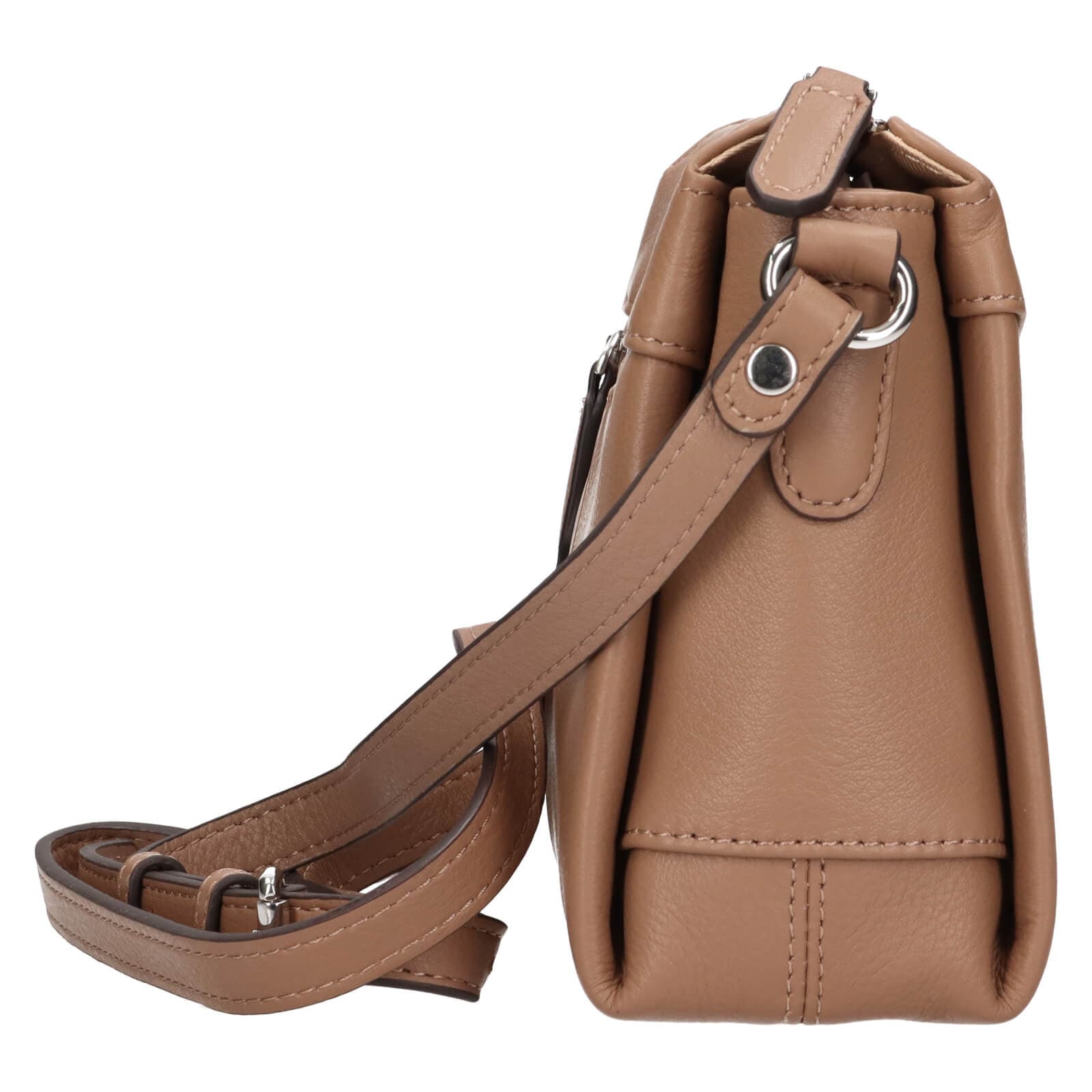 Kožená crossbody kabelka Katana Babet, hnědá 4