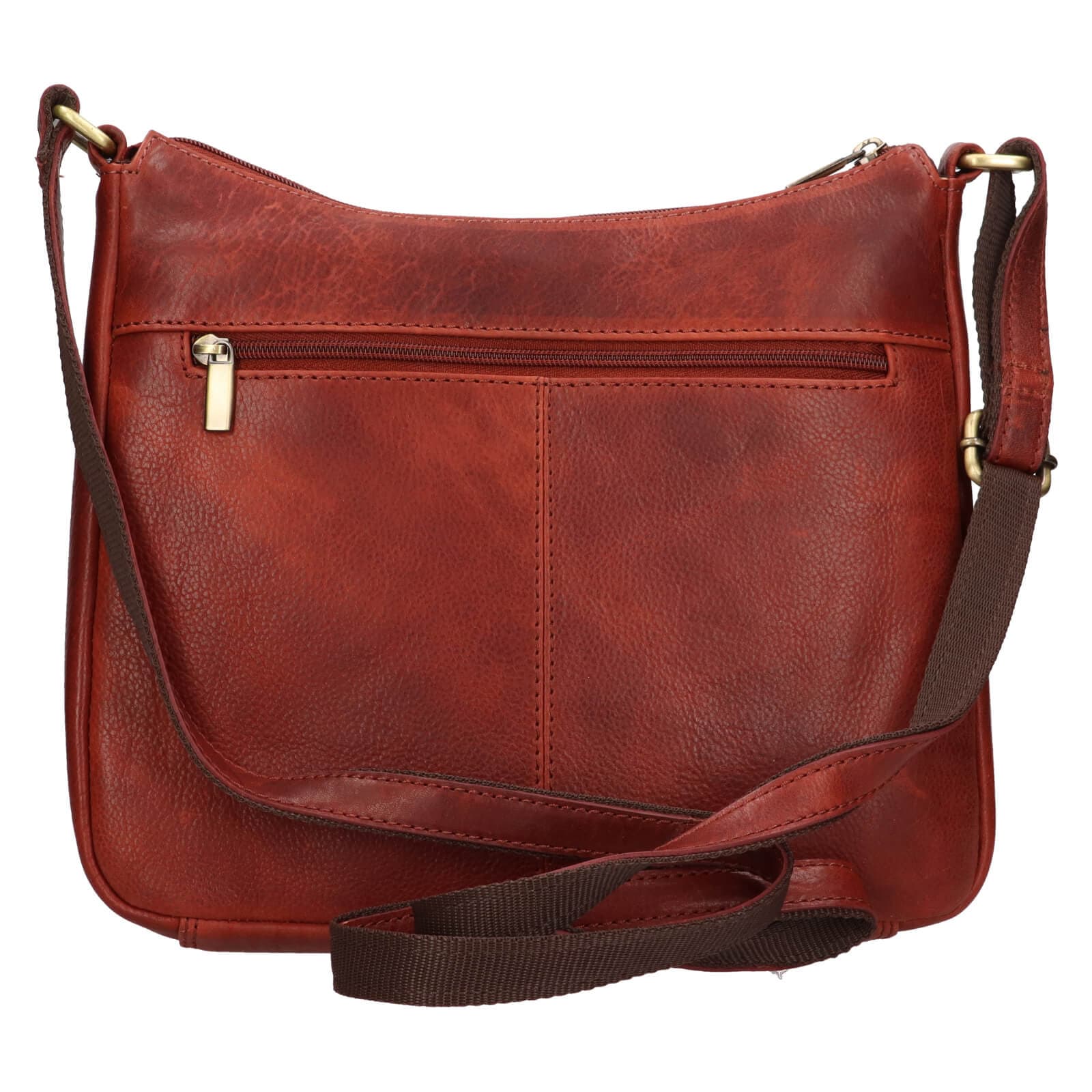 Kožená crossbody kabelka SendiDesign Betty, hnědá 3