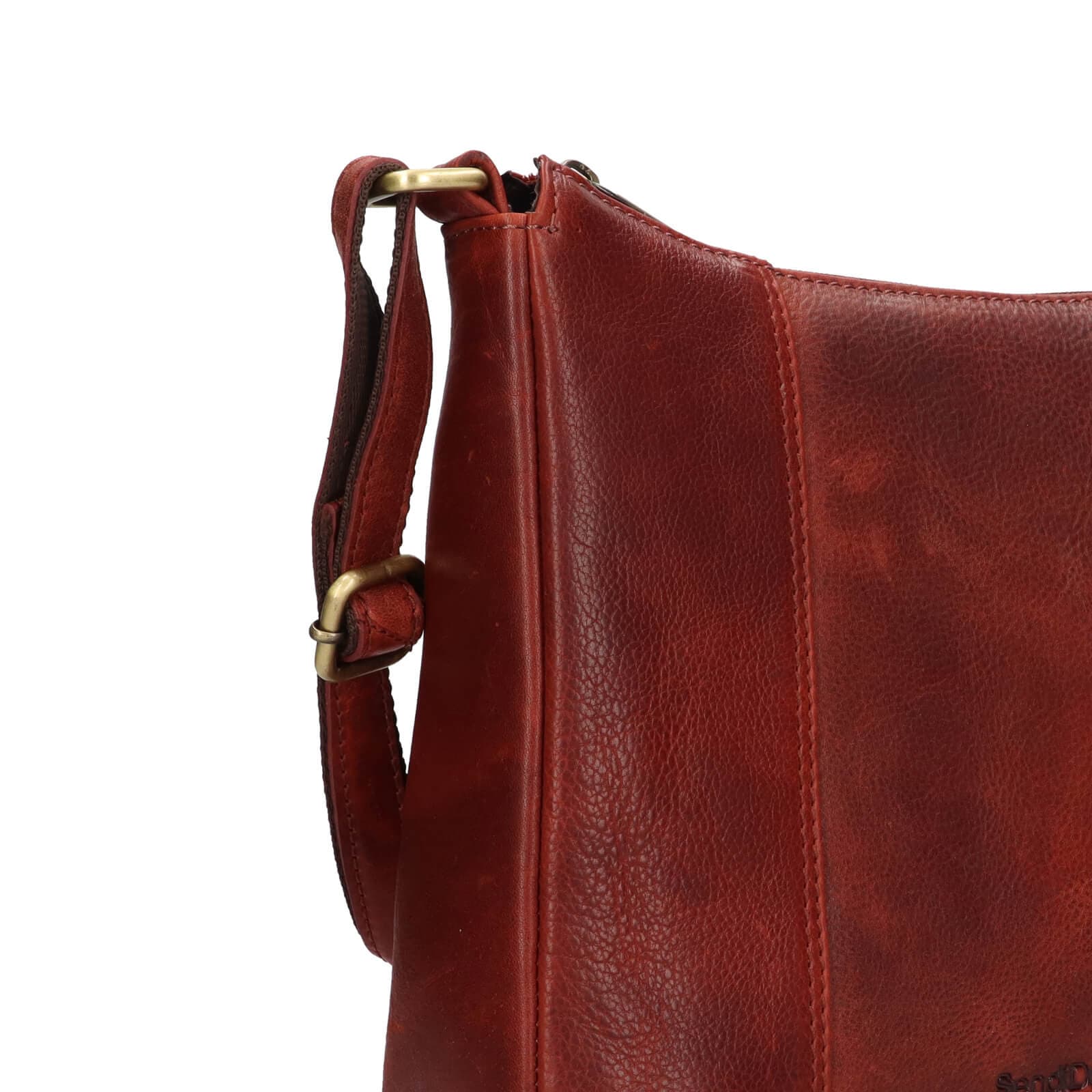 Kožená crossbody kabelka SendiDesign Betty, hnědá 5