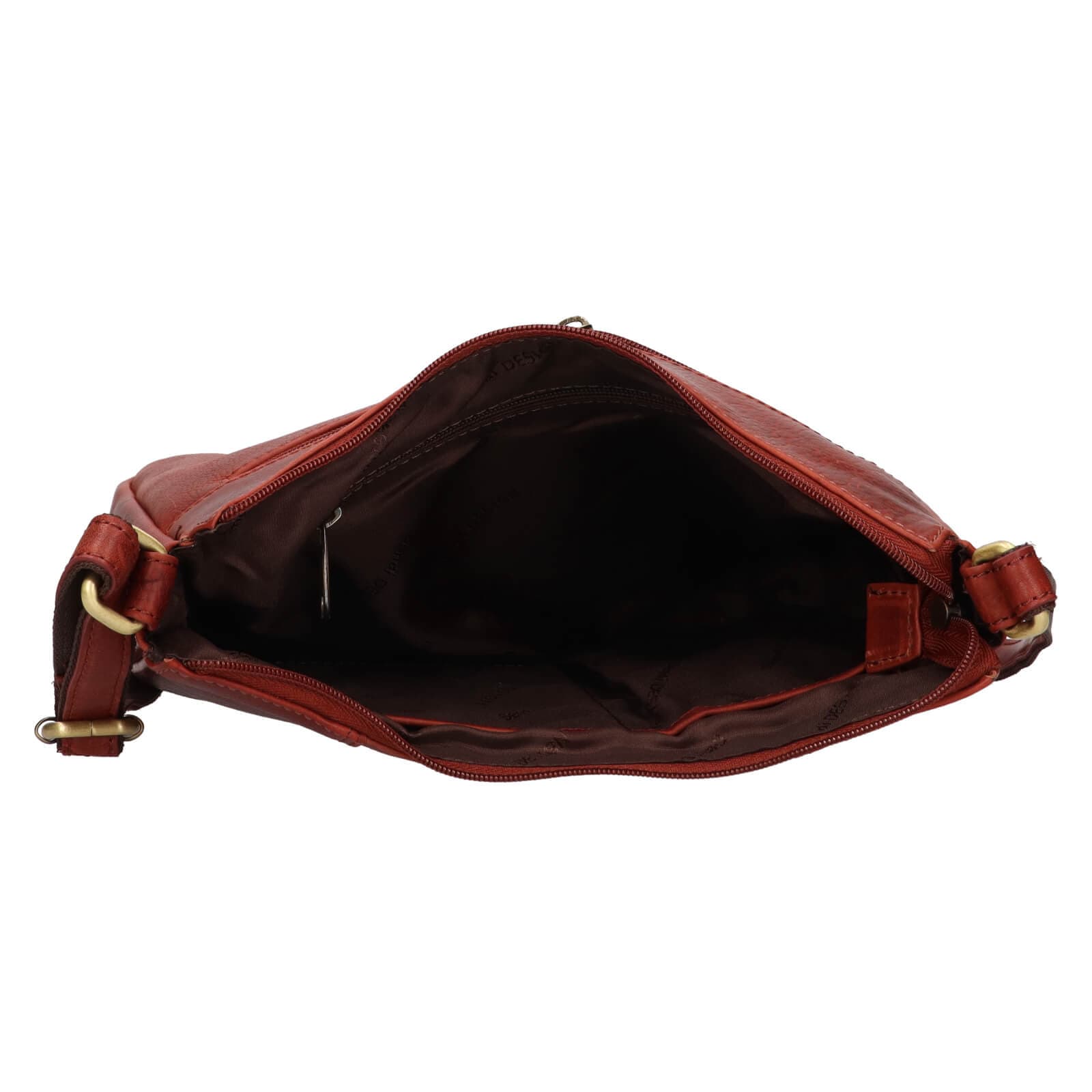 Kožená crossbody kabelka SendiDesign Betty, hnědá 6