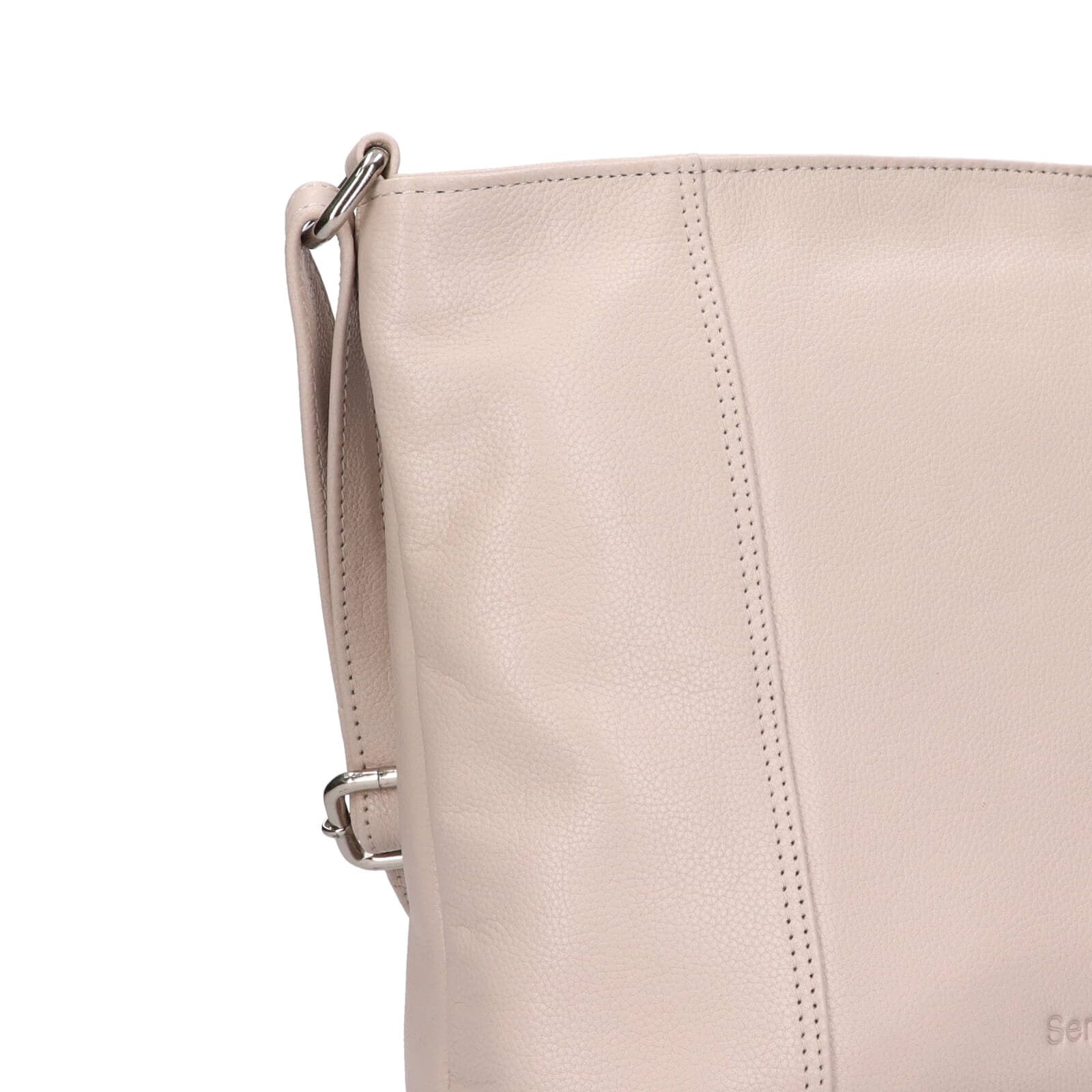 Kožená crossbody kabelka SendiDesign Kristy, béžová 5
