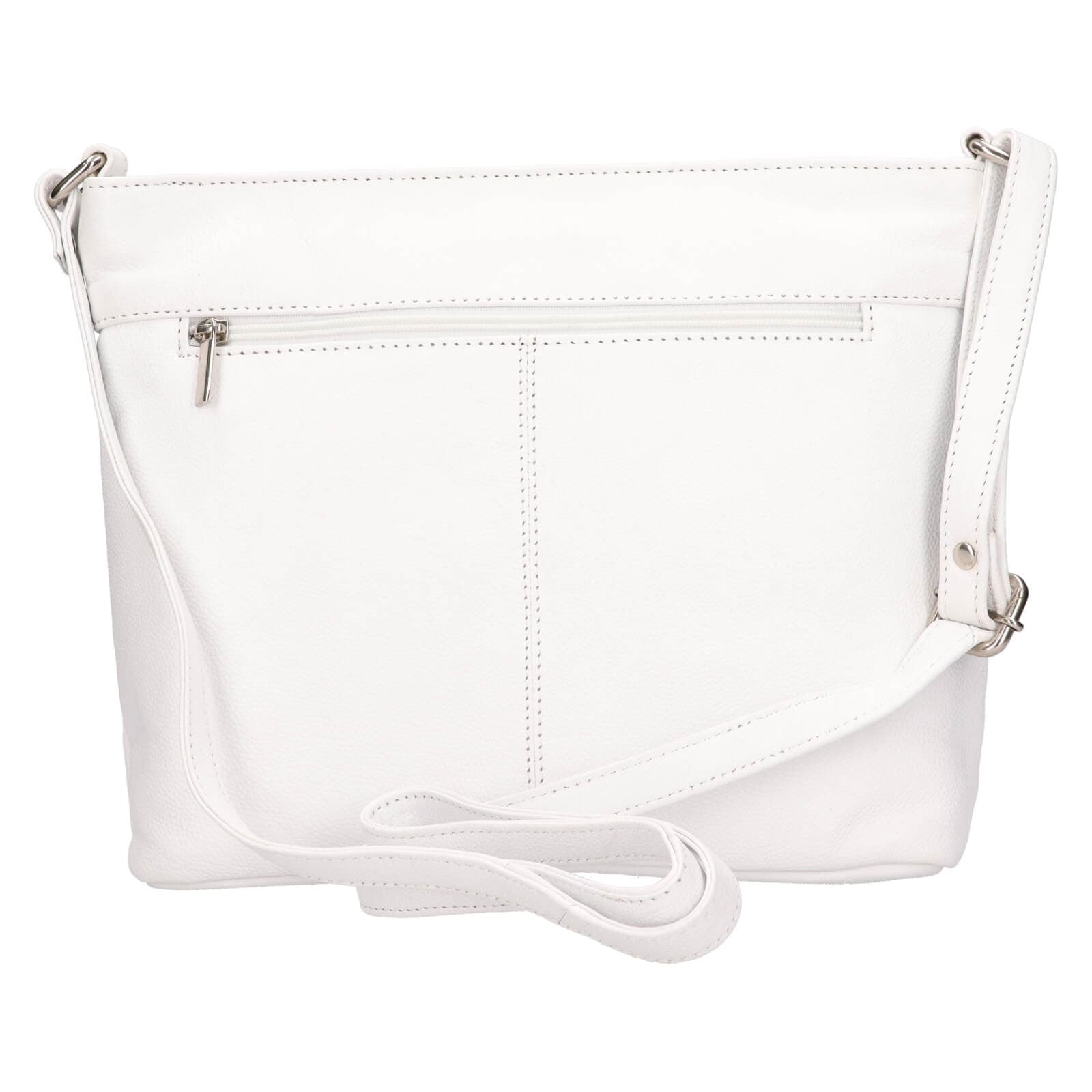 Kožená crossbody kabelka SendiDesign Kristy, bílá 3