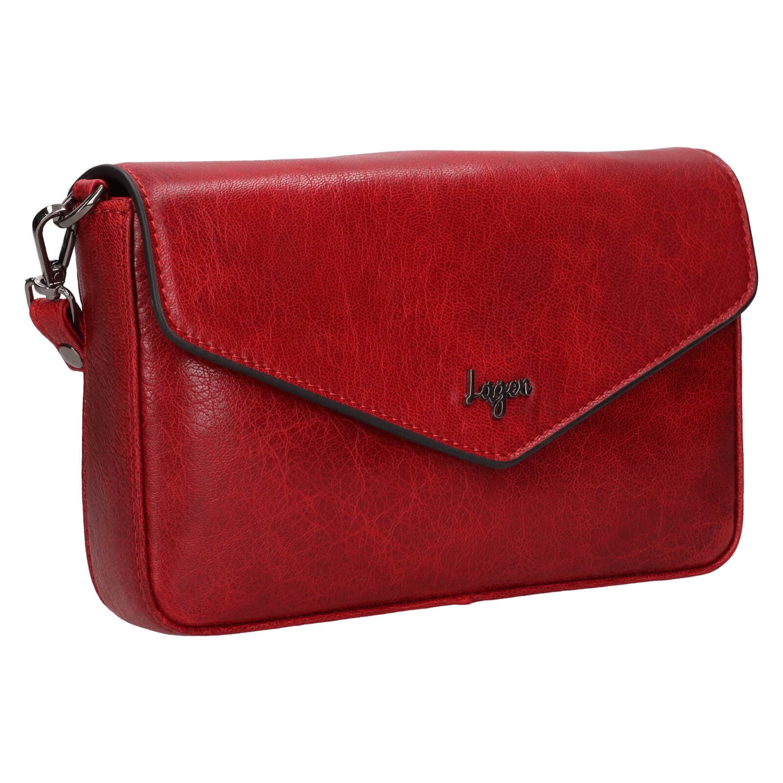 Kožená crossbody kabelka Lagen Rikke, červená 2