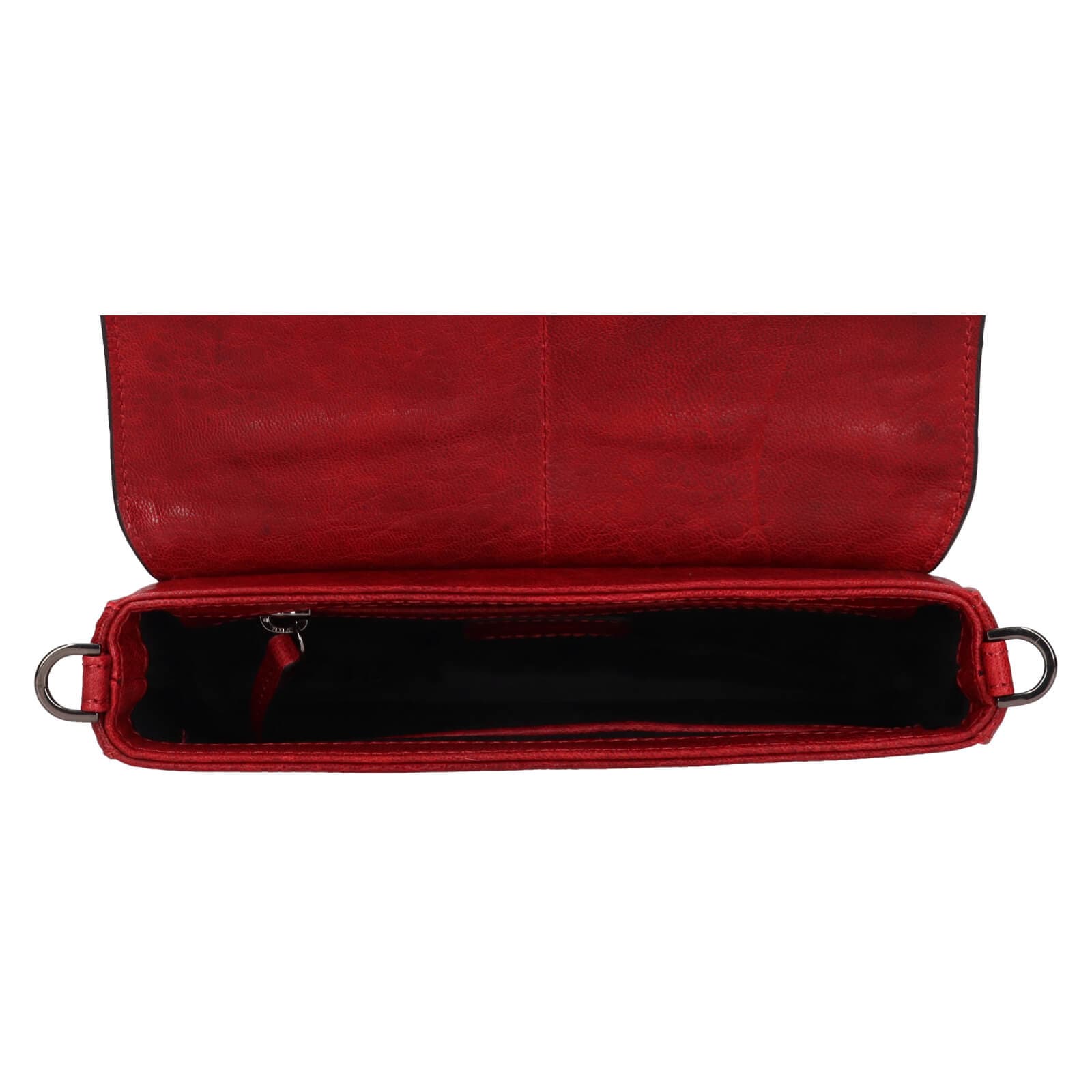 Kožená crossbody kabelka Lagen Rikke, červená 5