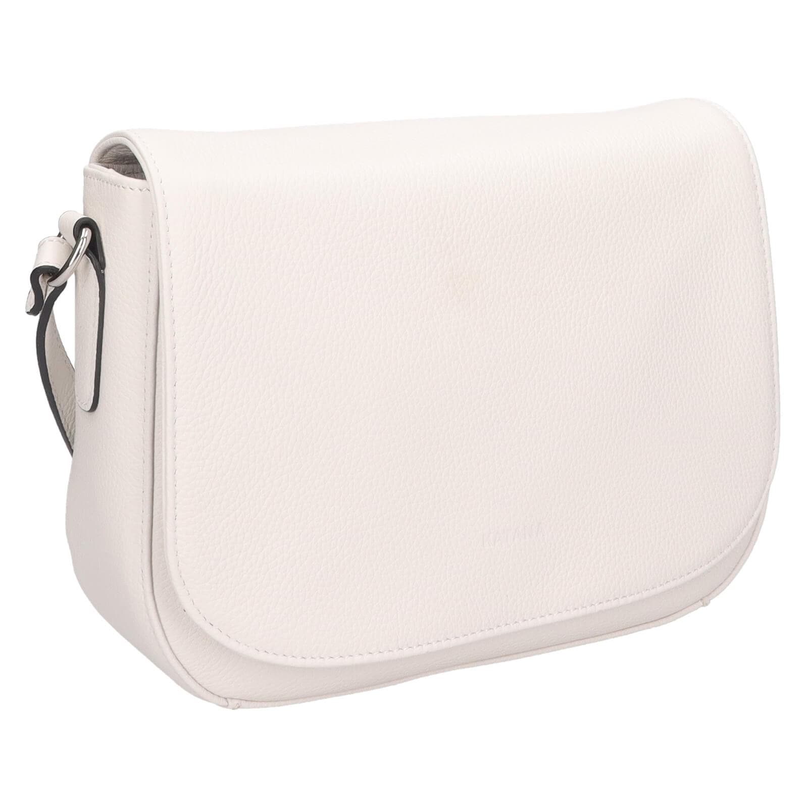 Kožená crossbody kabelka Katana Matelde, bílá 2