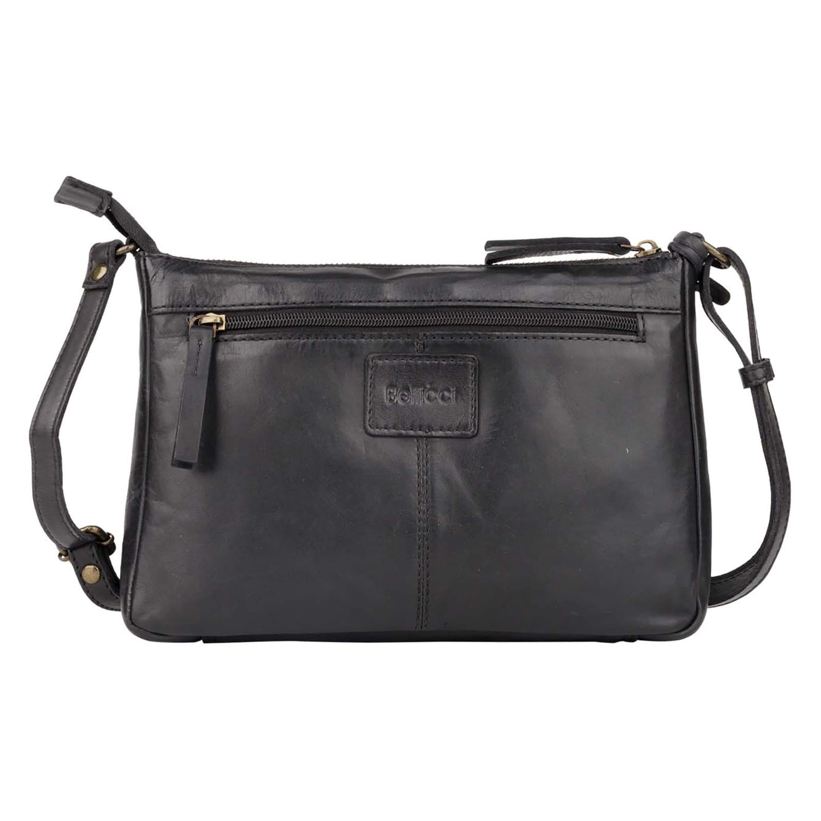 Kožená crossbody kabelka Bellicci Cecilla, černá 5