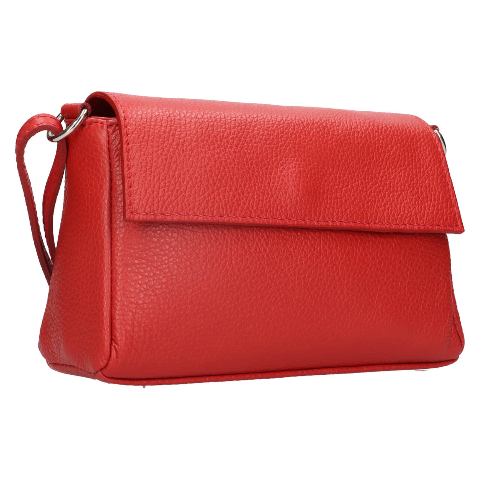 Kožená crossbody kabelka Italia Darina, červená 2
