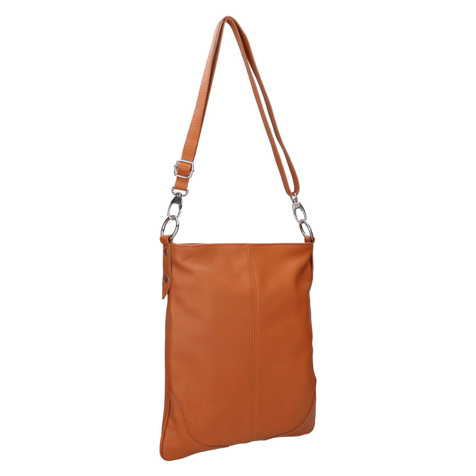 Kožená crossbody kabelka Italia Pia, hnědá 2