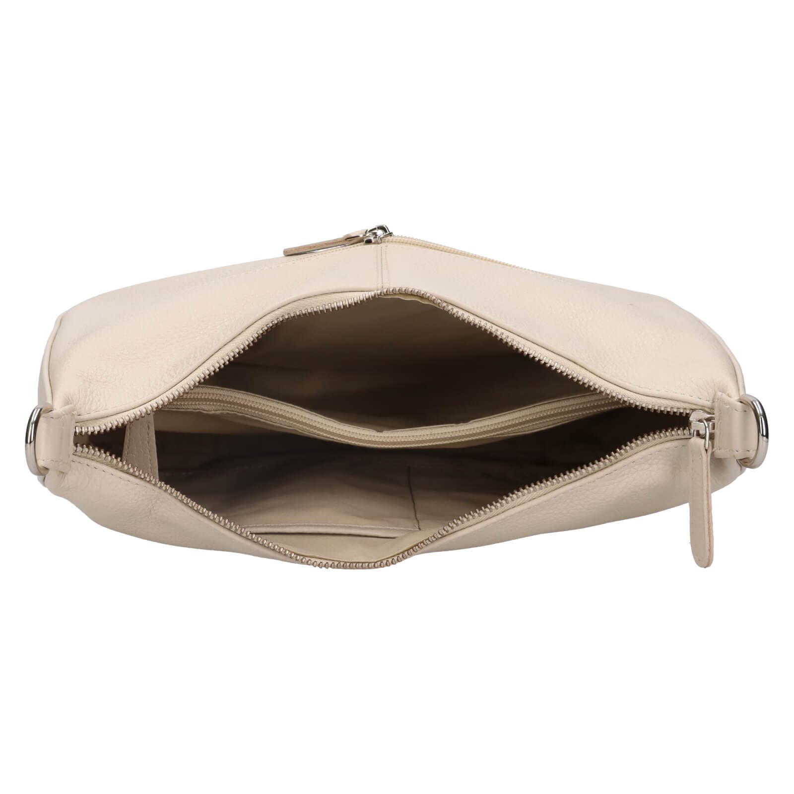 Kožená crossbody kabelka Justified Milly, béžová 6