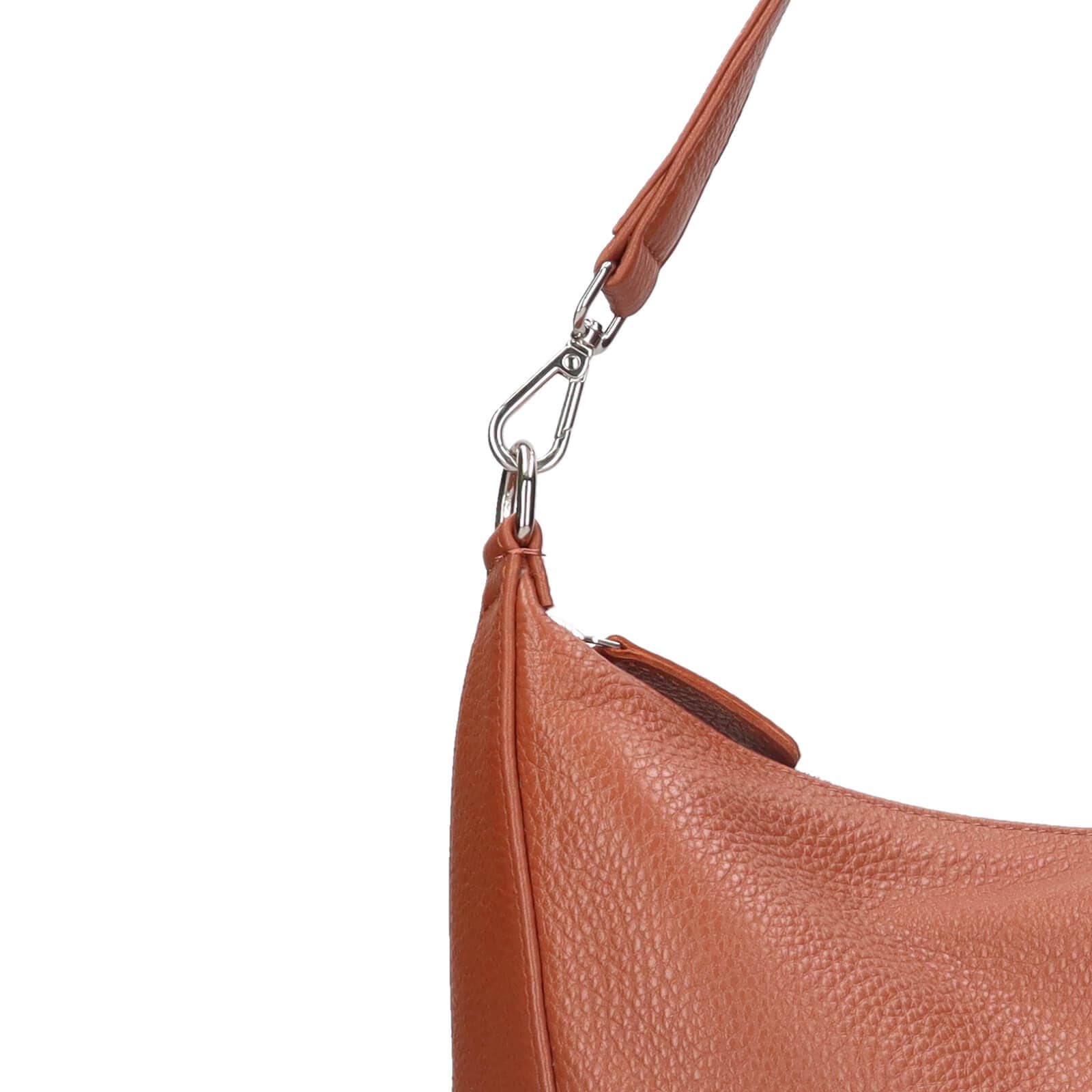 Kožená crossbody kabelka Justified Milly, hnědá 5