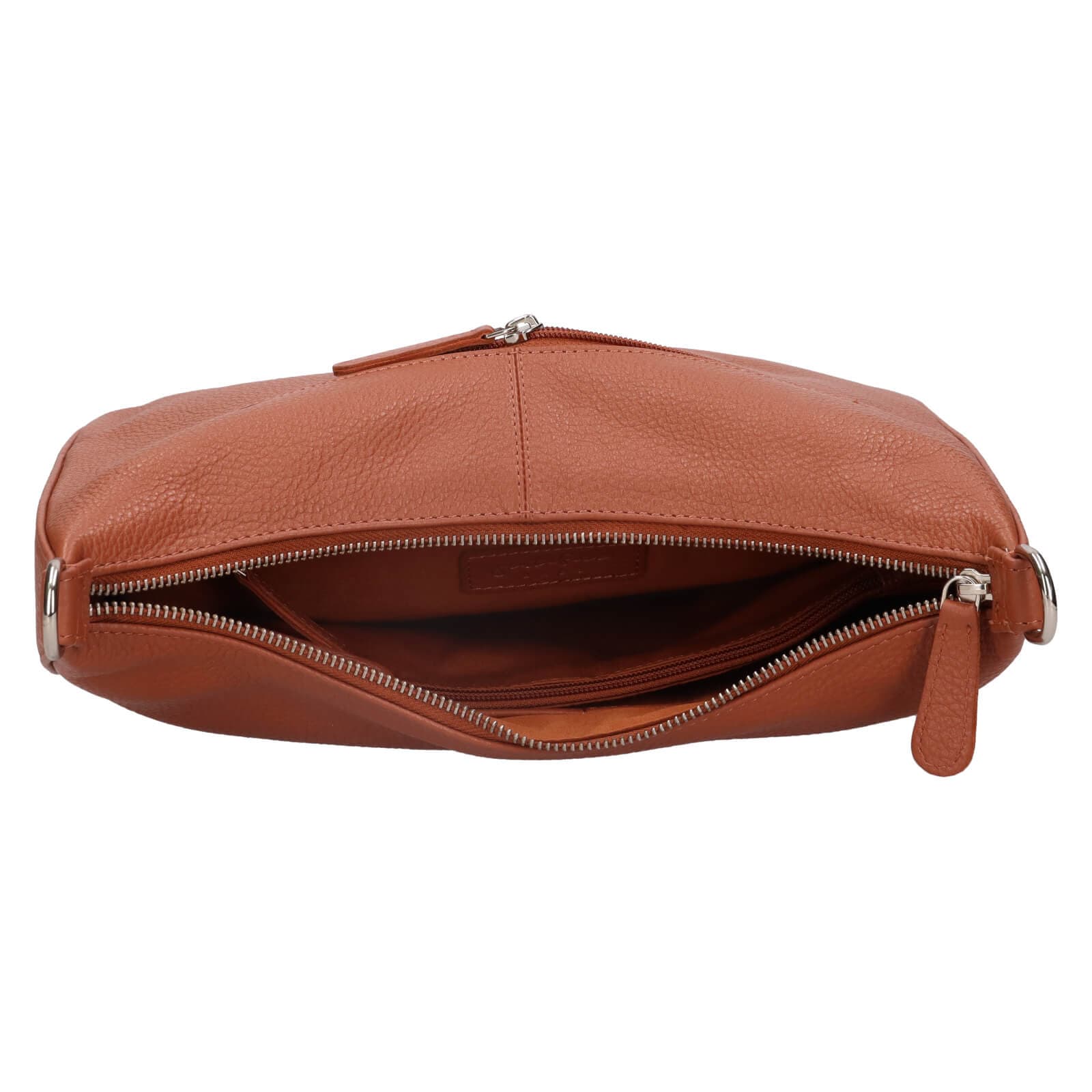 Kožená crossbody kabelka Justified Milly, hnědá 6