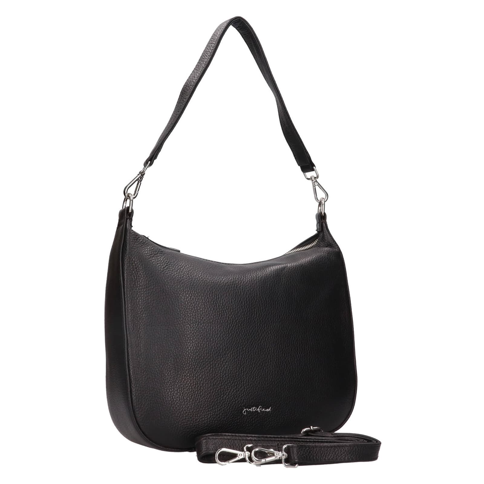 Kožená crossbody kabelka Justified Milly, černá 2