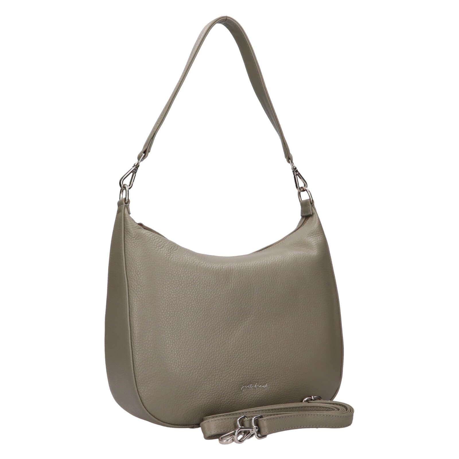 Kožená crossbody kabelka Justified Milly, zelená 2
