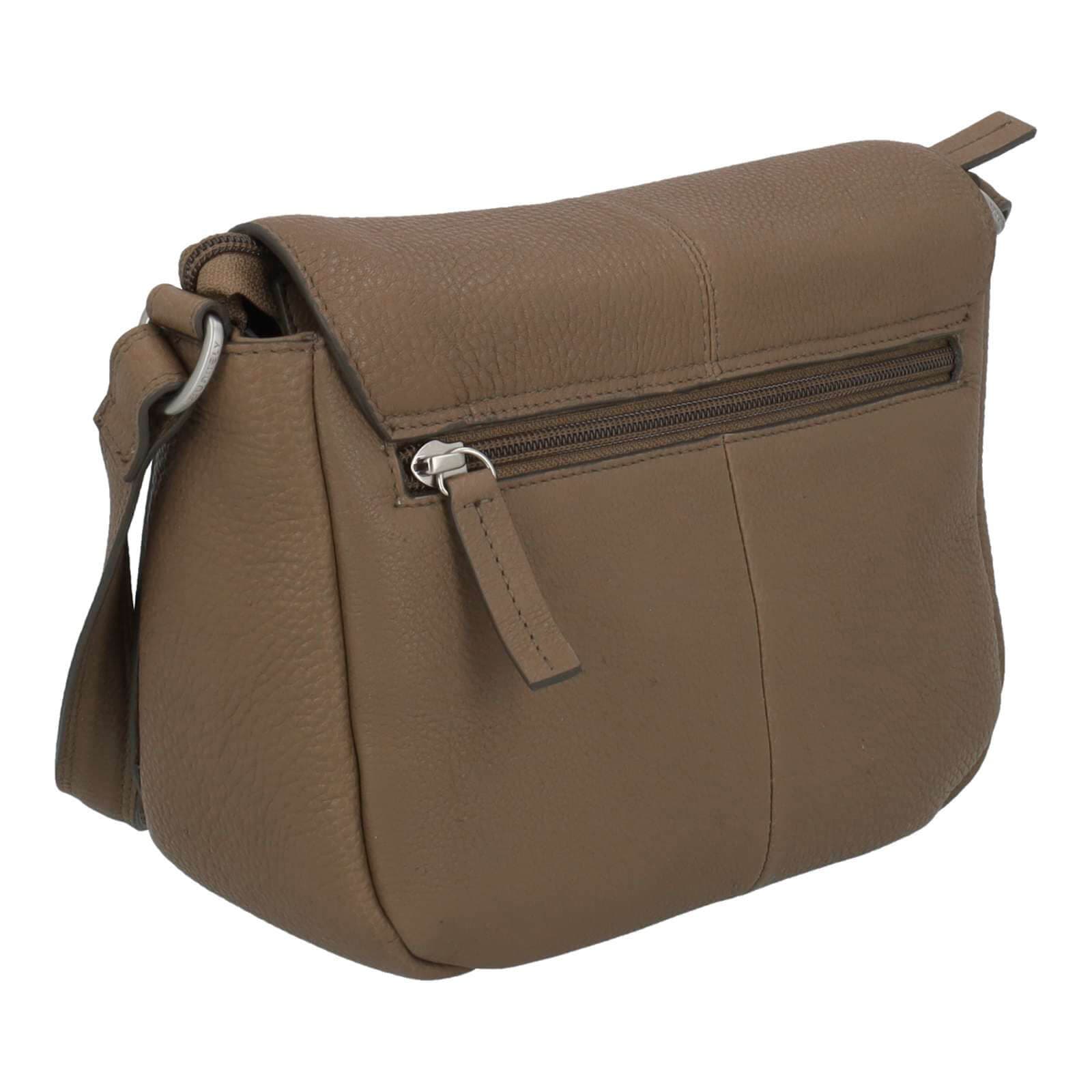 Crossbody kožená kabelka Burkely Liva, hnědá 3
