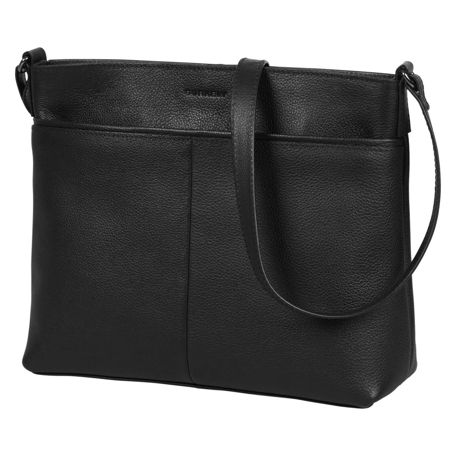 Crossbody kožená kabelka Burkely Casey, černá 2