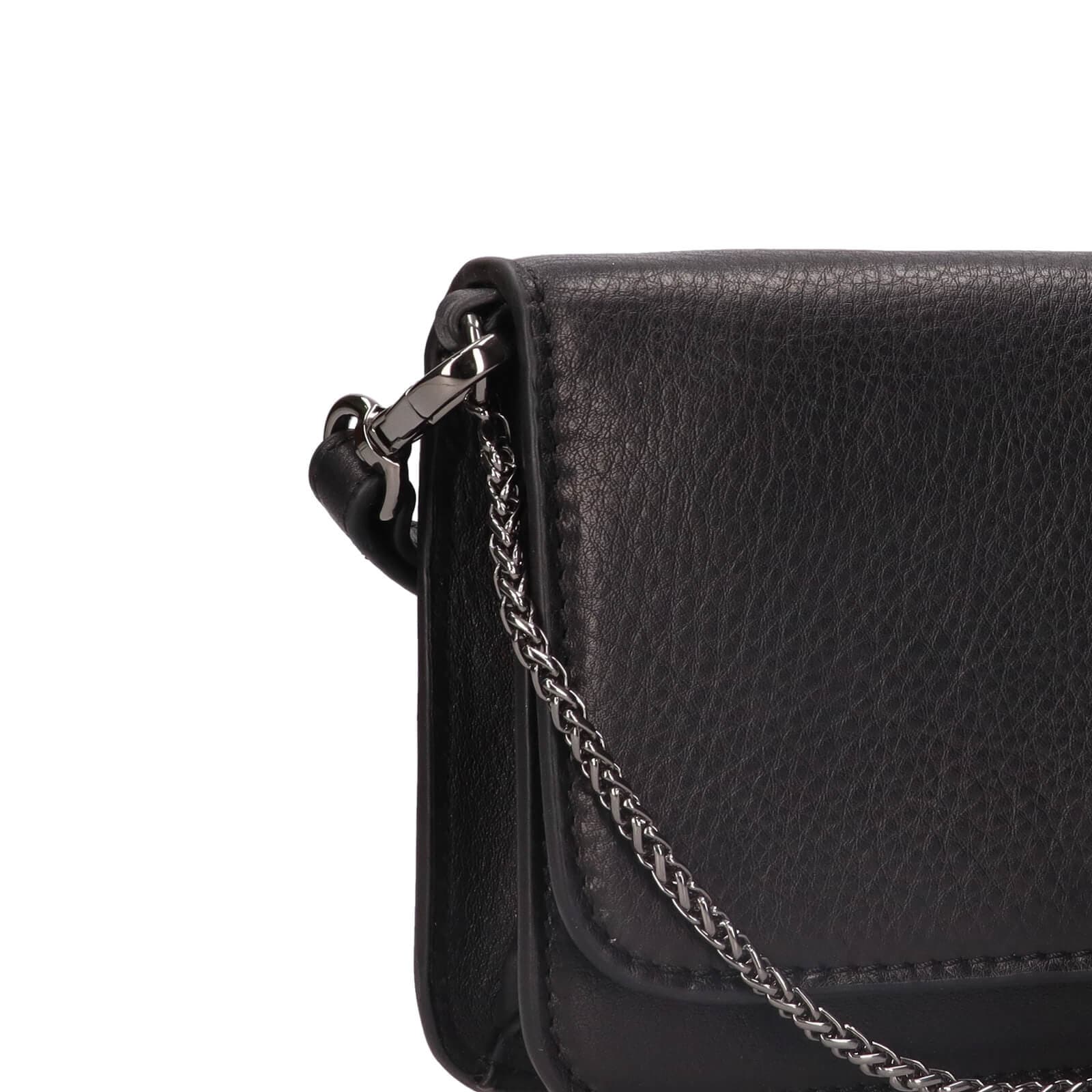 Kožená crossbody kabelka Lagen Orsa, černá 5