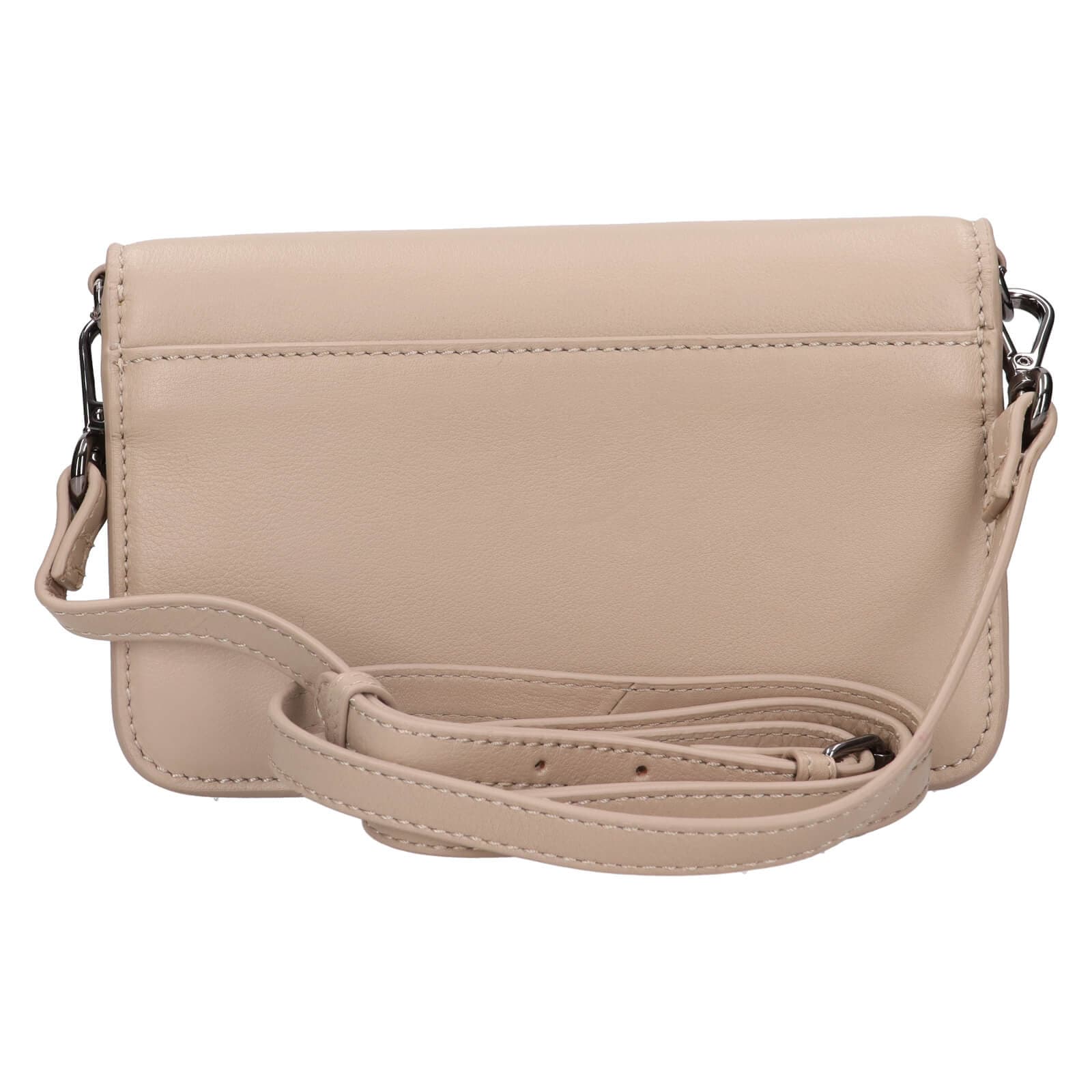 Kožená crossbody kabelka Lagen Orsa, béžová 3