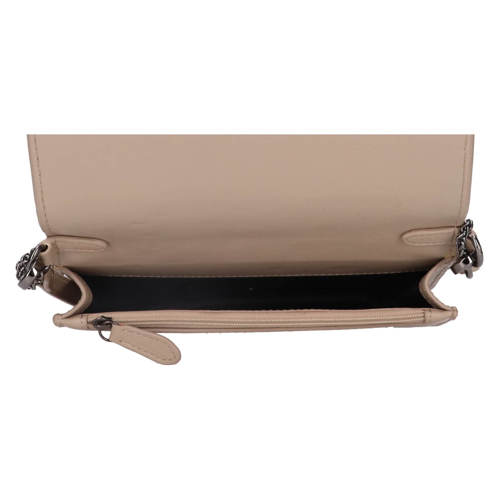 Kožená crossbody kabelka Lagen Orsa, béžová 6