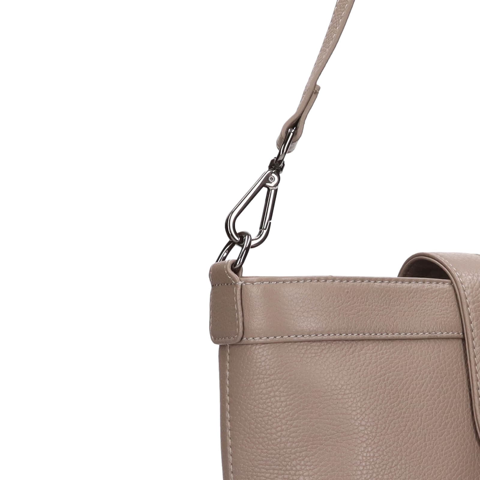 Kožená crossbody kabelka Lagen Bernea, béžová 5