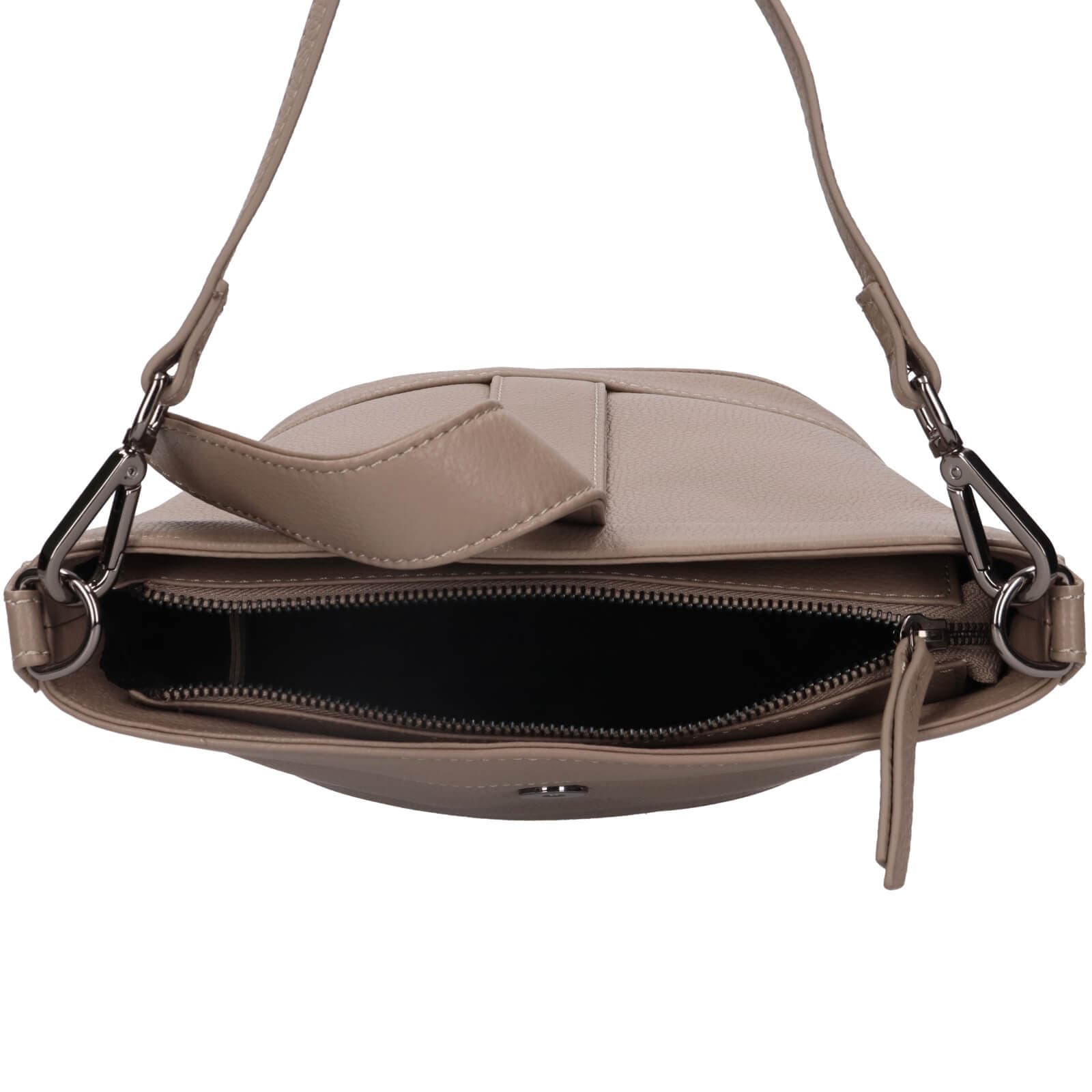 Kožená crossbody kabelka Lagen Bernea, béžová 6