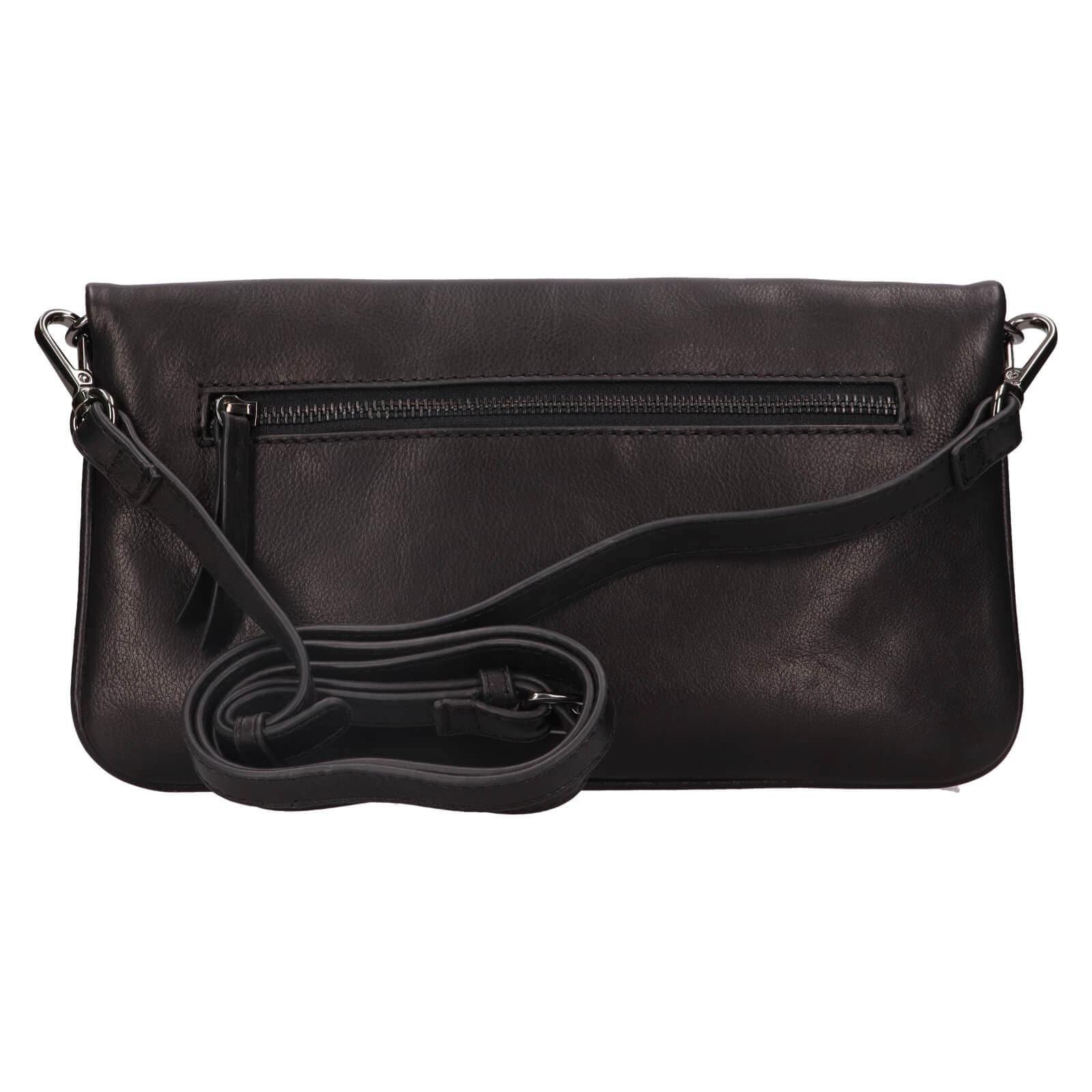 Kožená crossbody kabelka Lagen Milada, černá 4