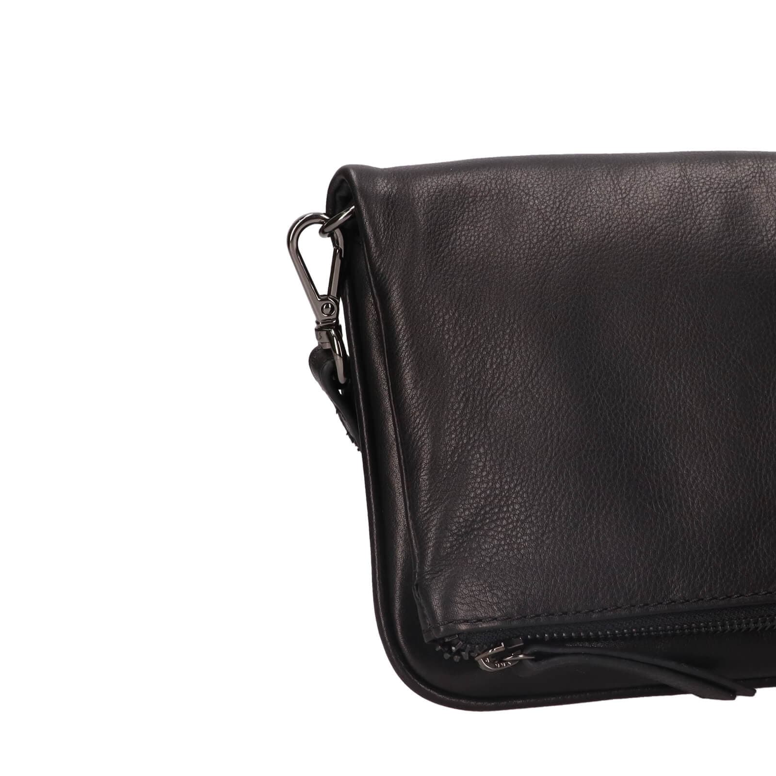 Kožená crossbody kabelka Lagen Milada, černá 6