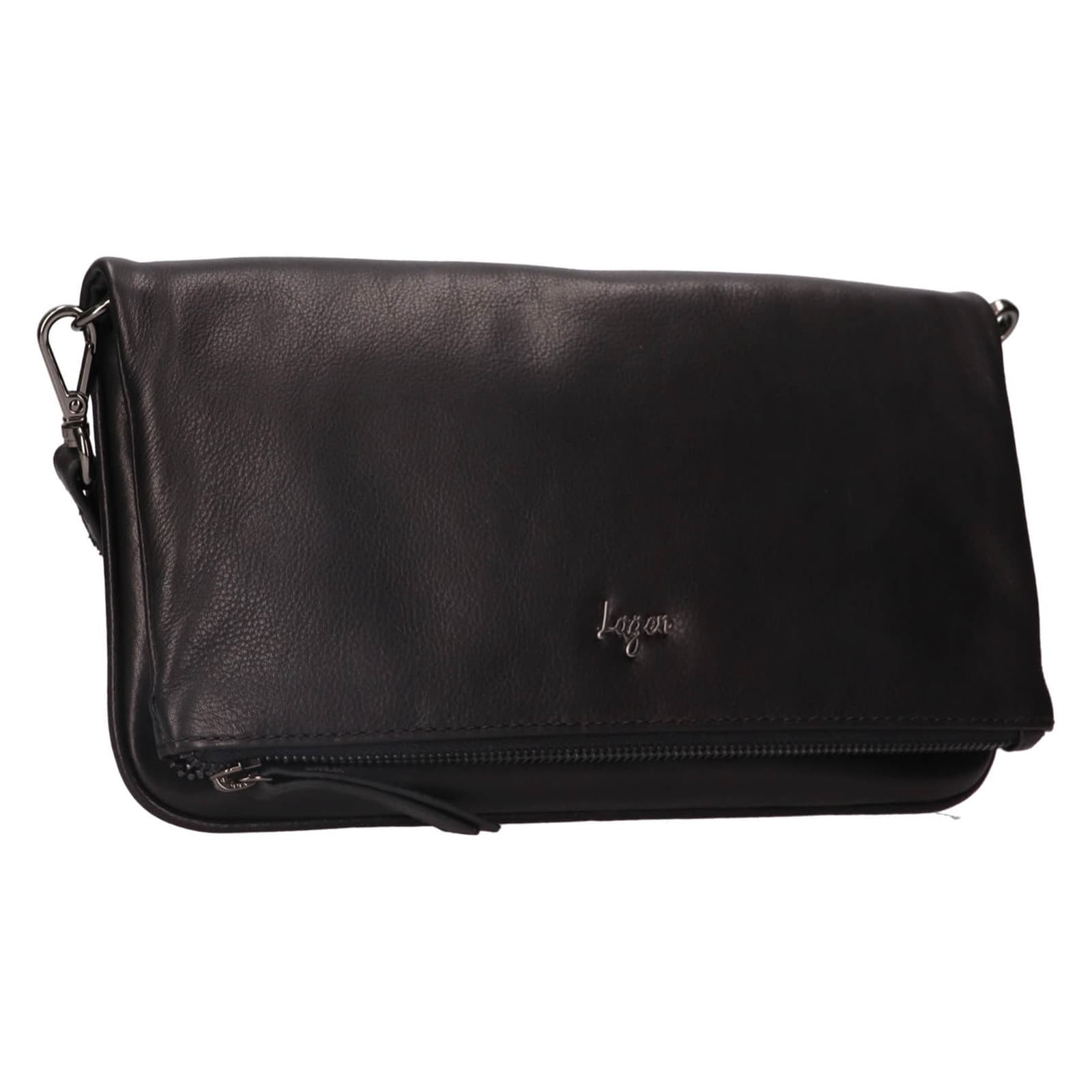 Kožená crossbody kabelka Lagen Milada, černá 2