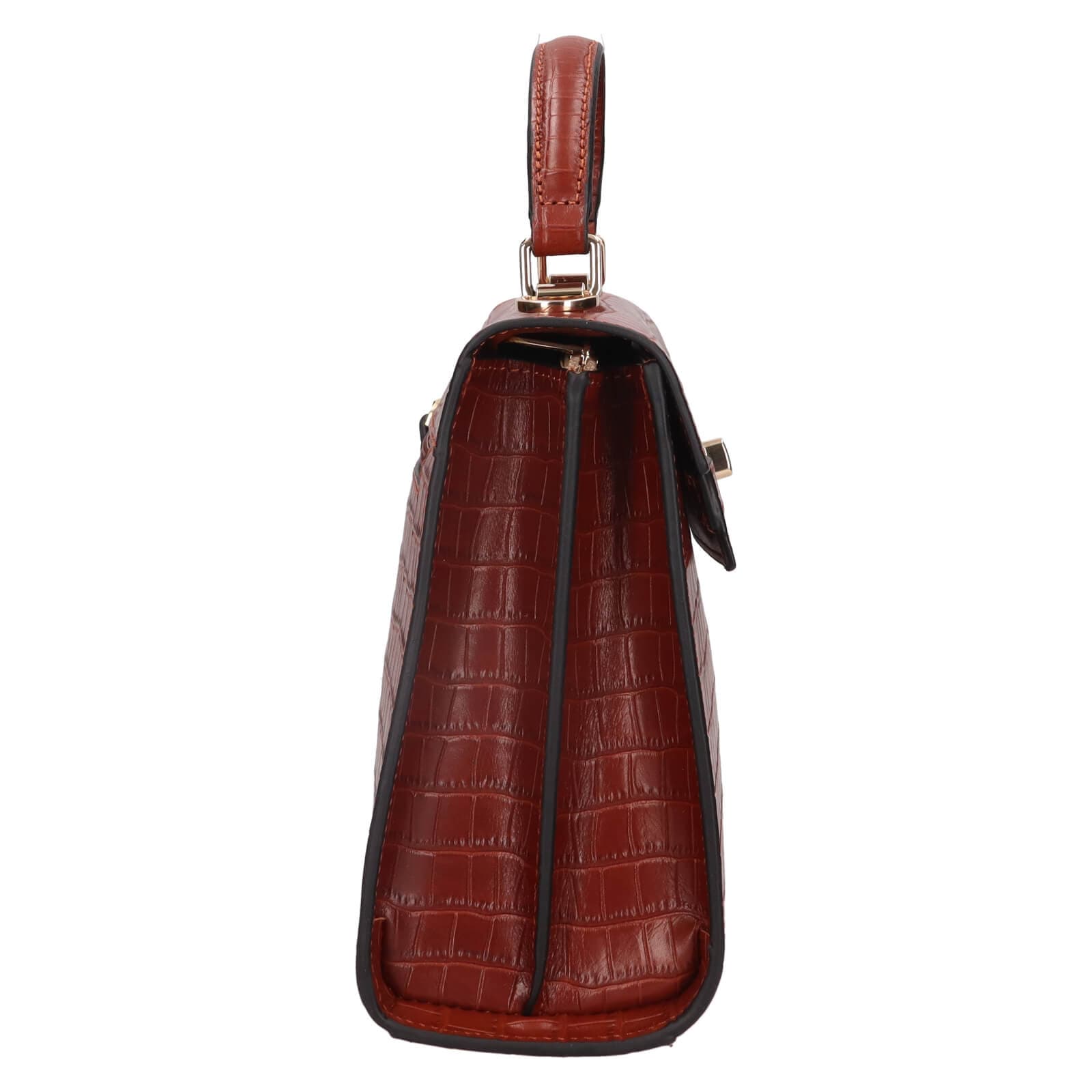 Elegantní kožená kabelka Katana Bibio, hnědá 4