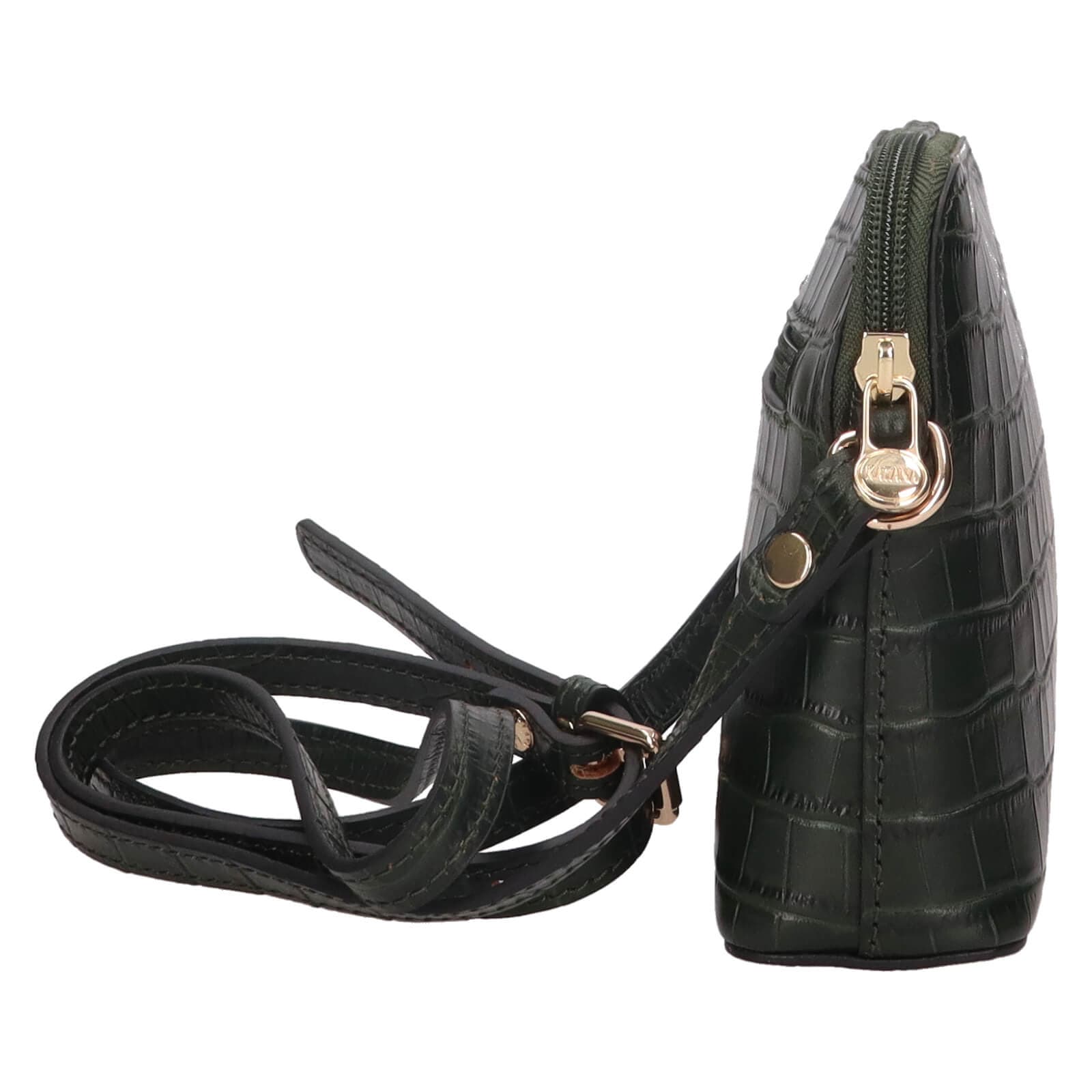 Kožená crossbody kabelka Katana Sini, zelená 4