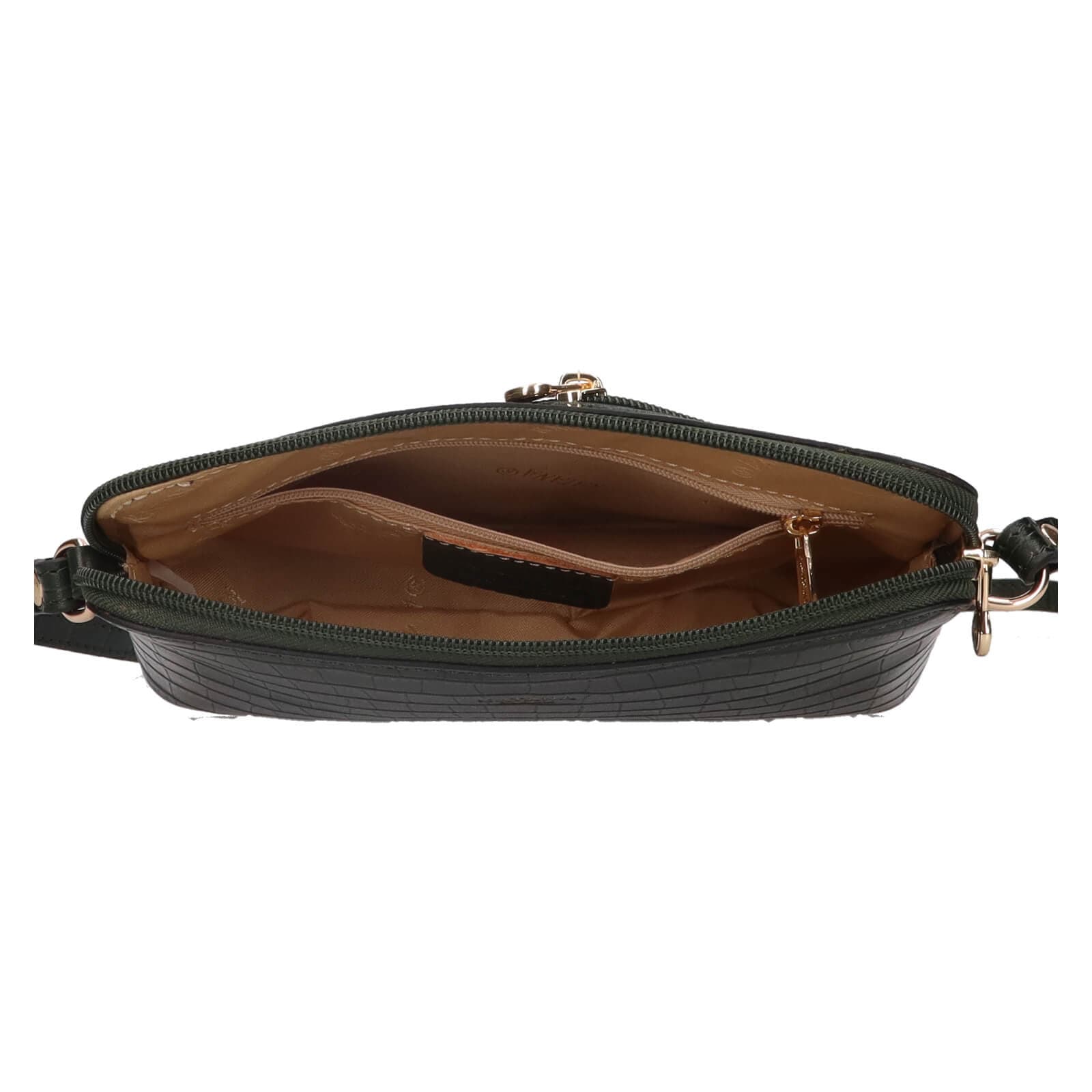 Kožená crossbody kabelka Katana Sini, zelená 6