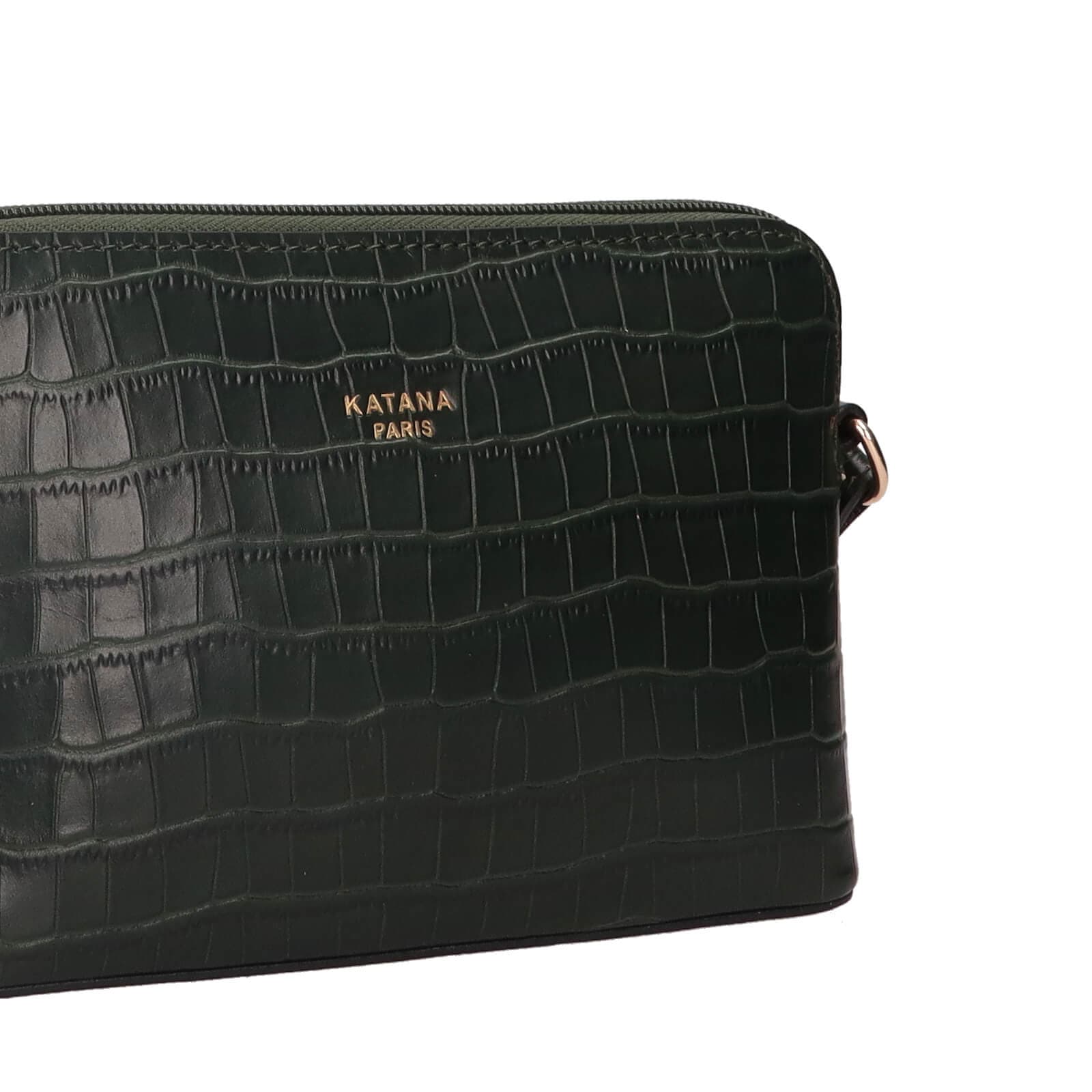 Kožená crossbody kabelka Katana Sini, zelená 5