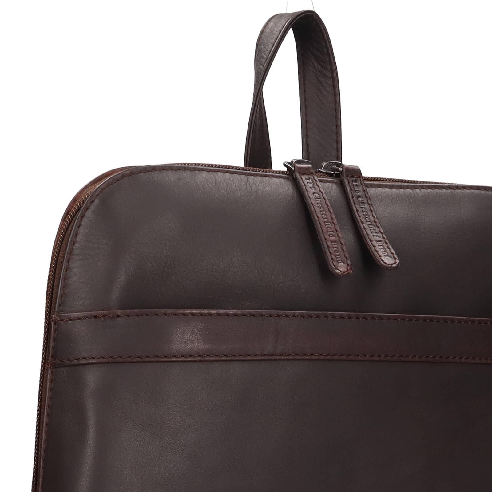 Kožený batoh The Chesterfield Brand Tigris, hnědá 5