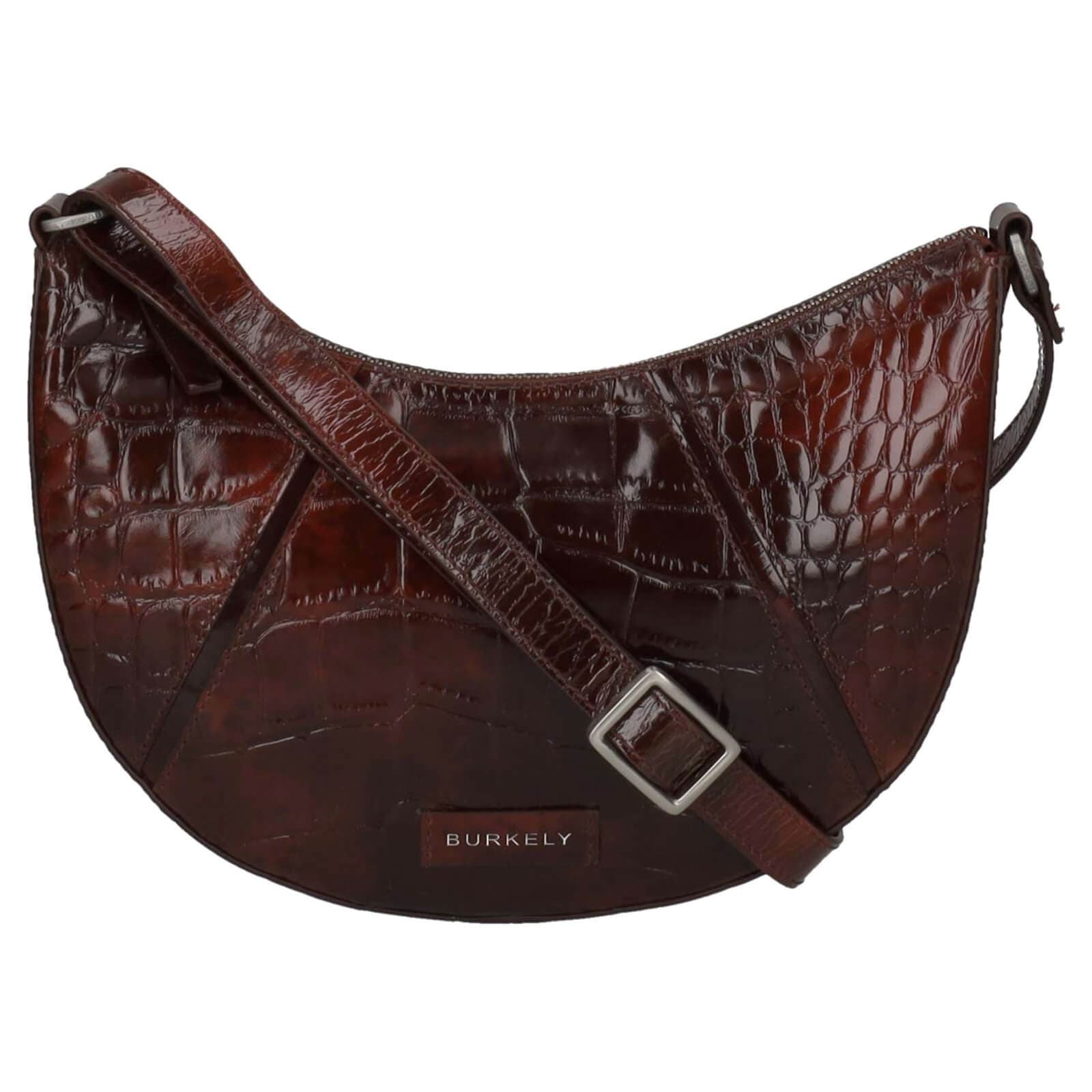 Kožená crossbody kabelka Burkely Serena, vínová