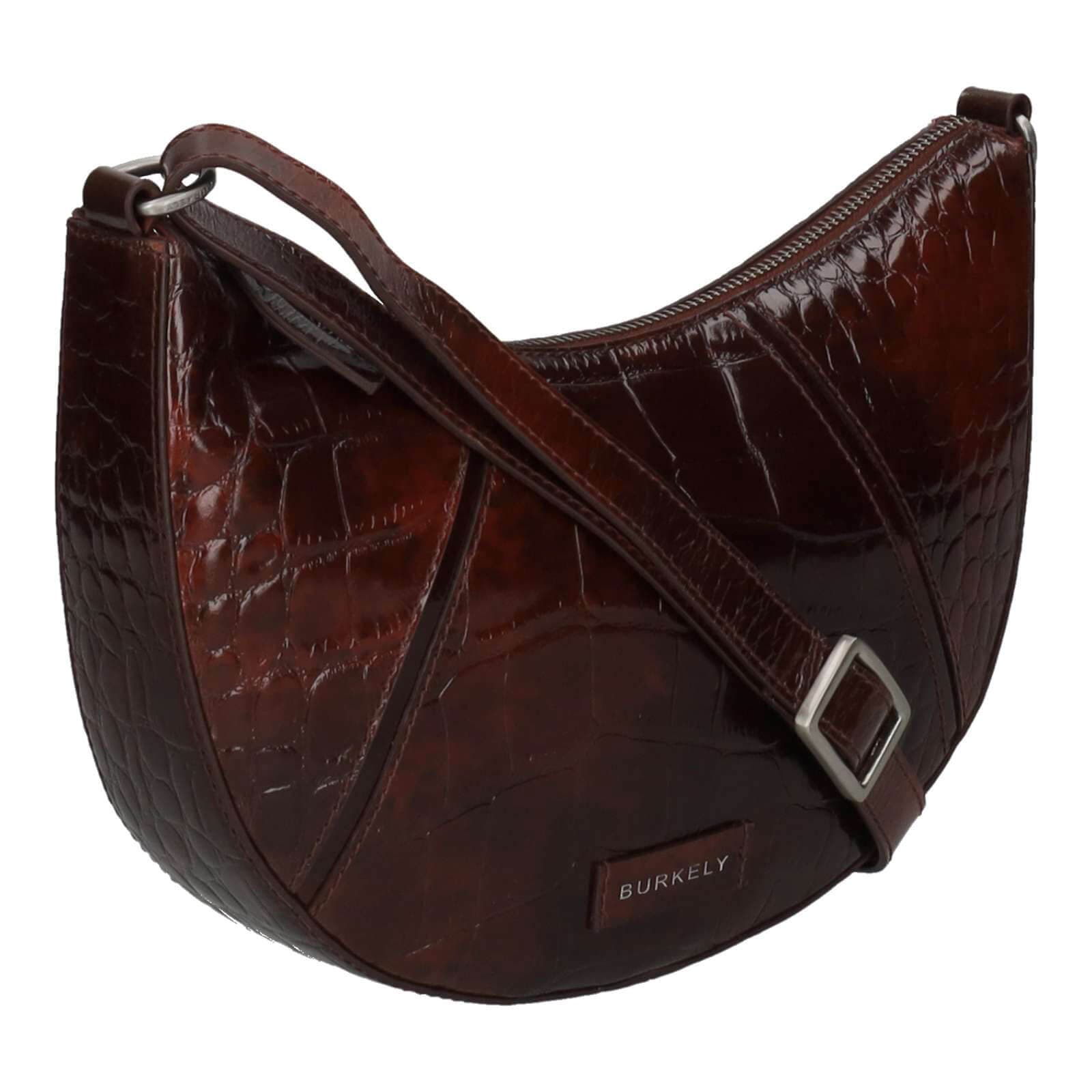 Kožená crossbody kabelka Burkely Serena, vínová 2