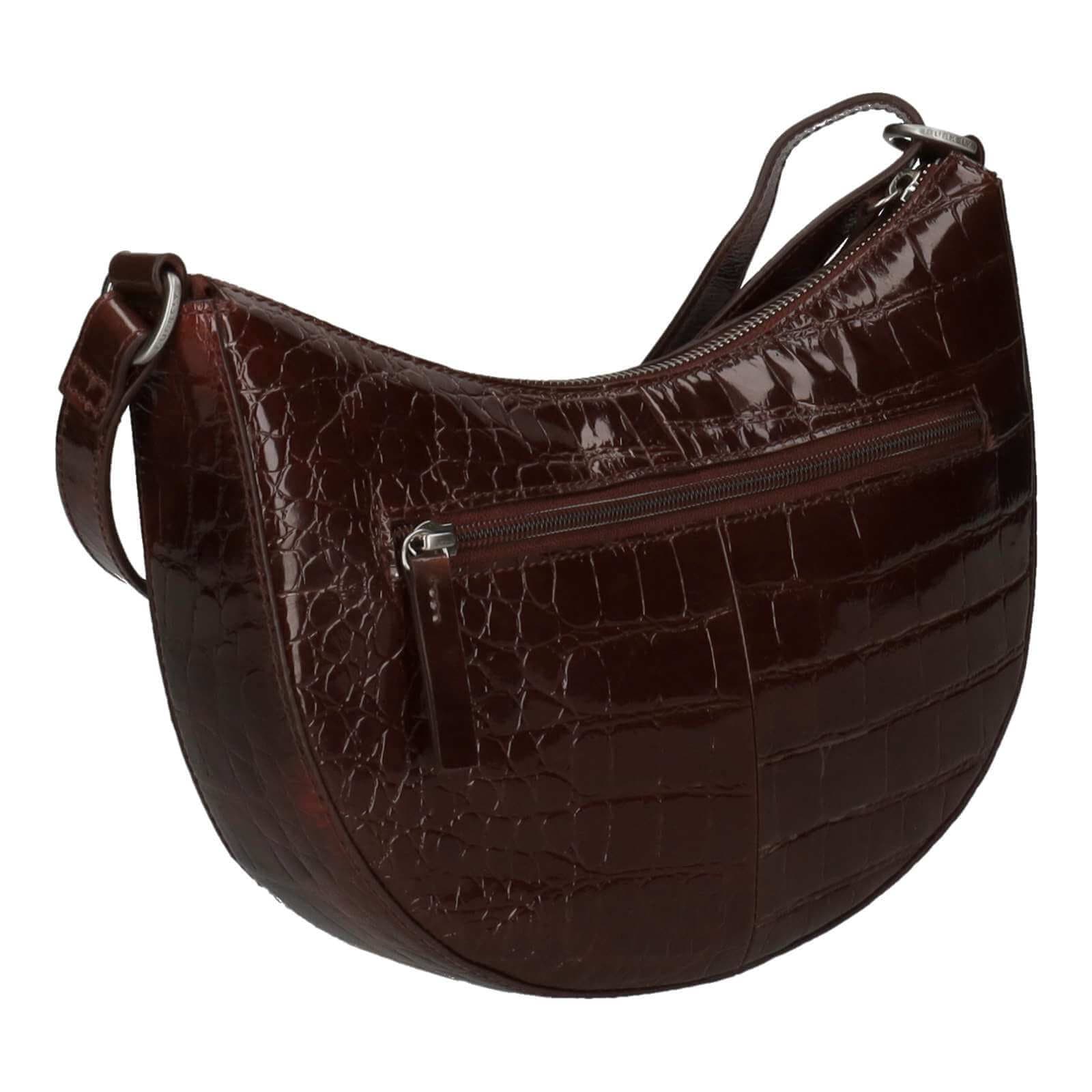 Kožená crossbody kabelka Burkely Serena, vínová 3