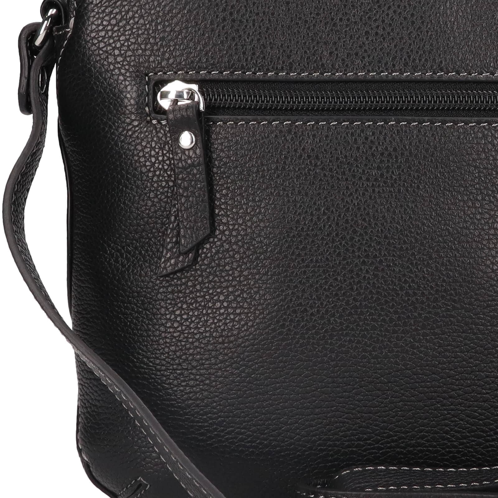 Kožená crossbody kabelka Katana Célina, černá 6