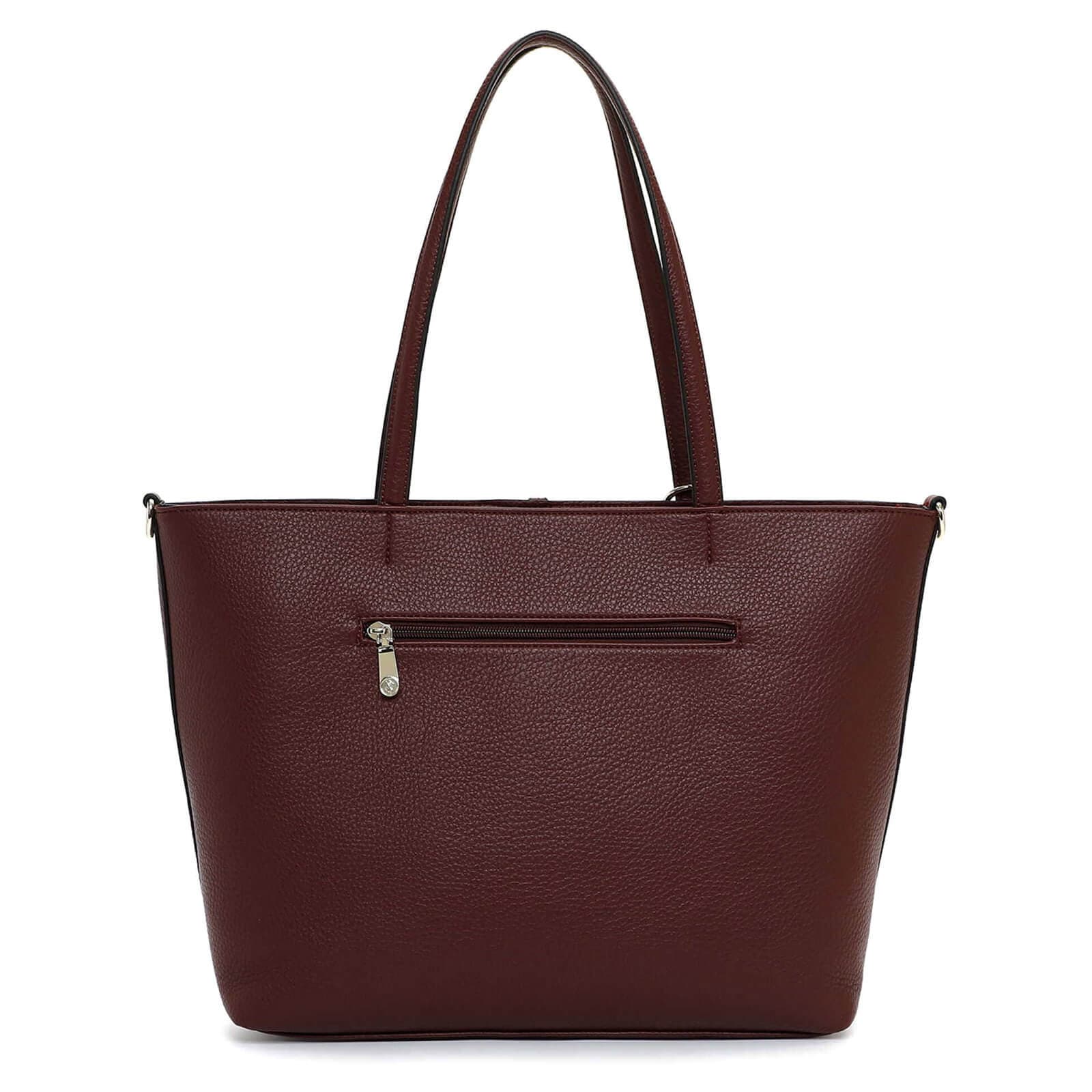 Velká shopper kabelka Emily & Noah Lewe, vínová 3