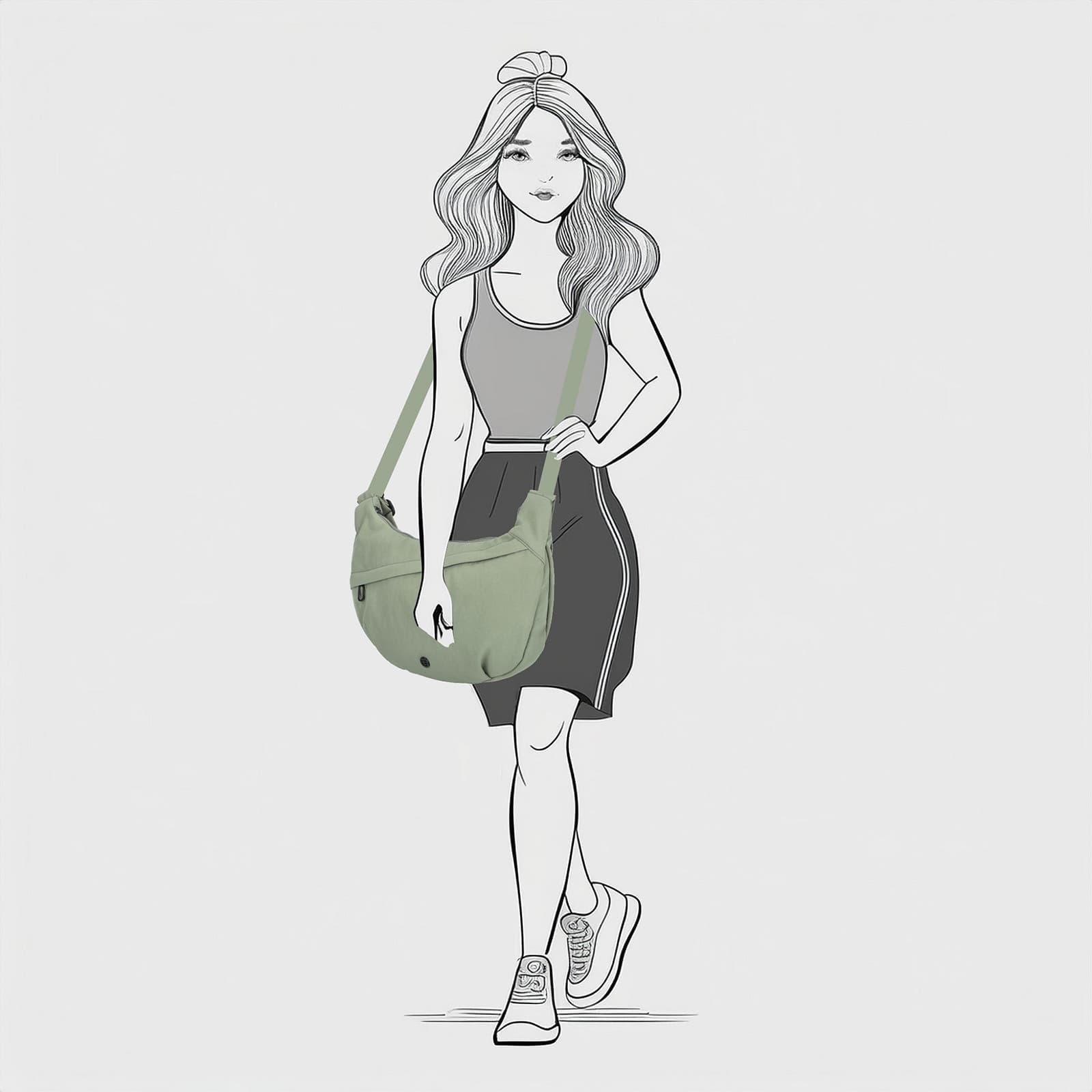 Crossbody kabelka Enrico Benetti Tessa, zelená 5