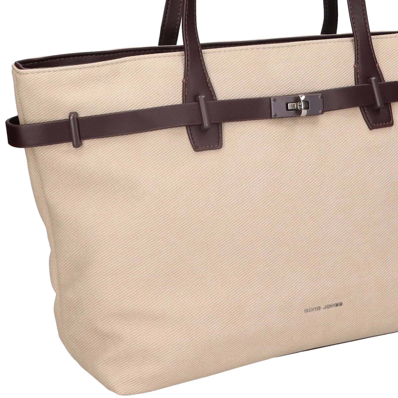 Shopper kabelka David Jones Isaline, krémová 5
