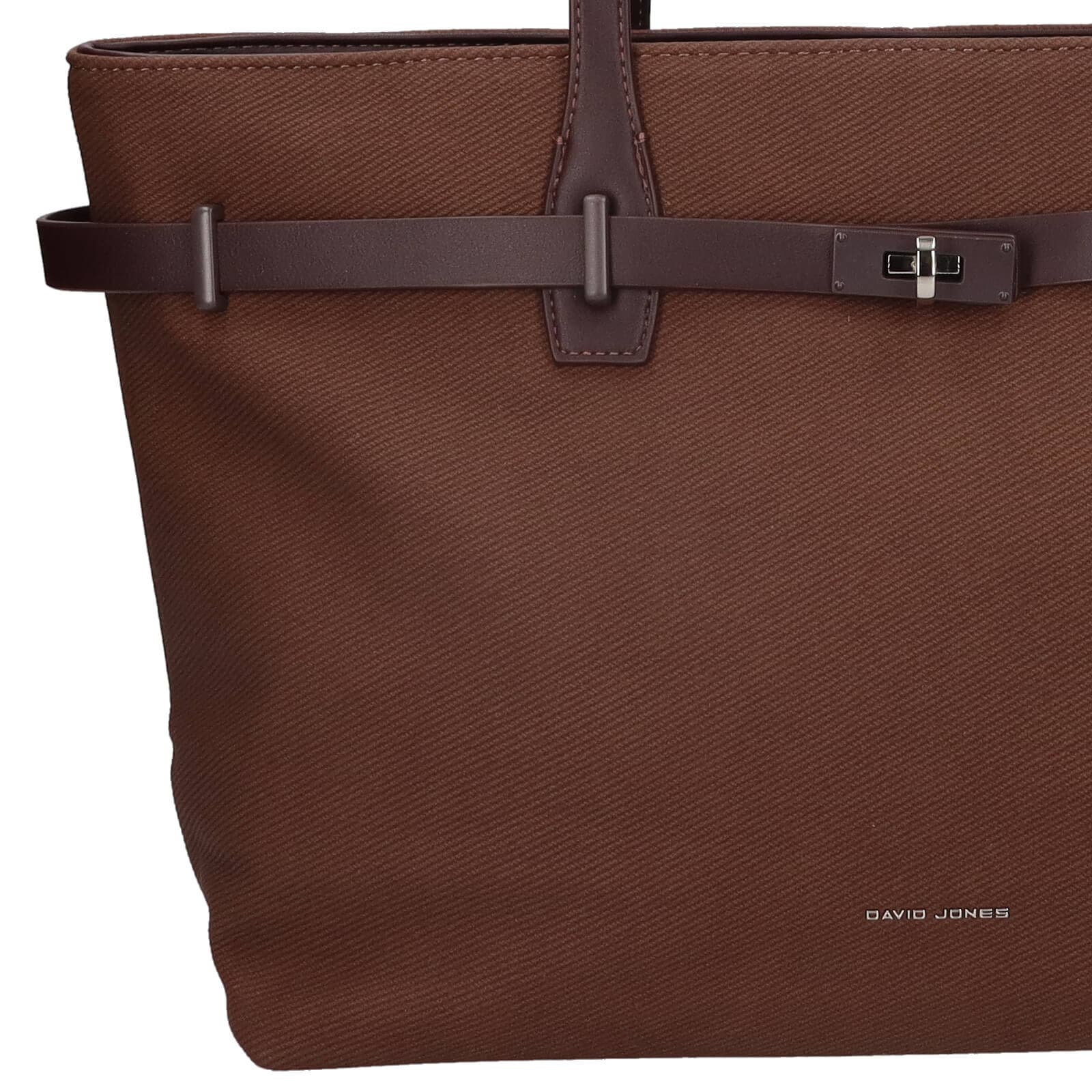 Shopper kabelka David Jones Isaline, hnědá 5
