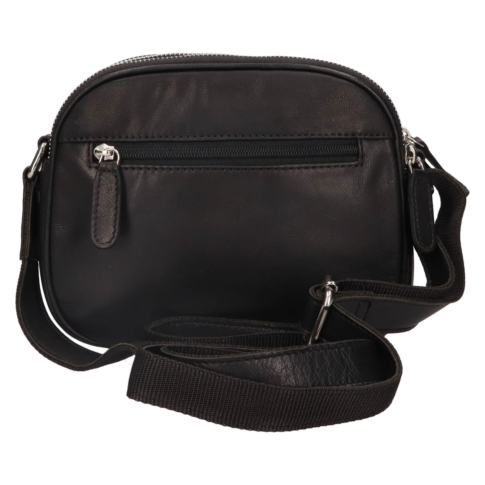 Kožená crossbody kabelka Greenwood Vigi, černá 3