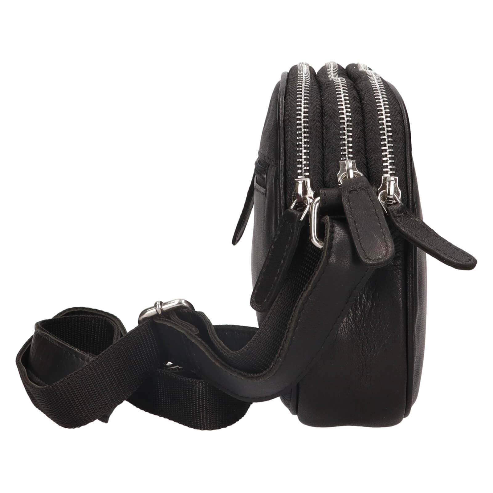 Kožená crossbody kabelka Greenwood Vigi, černá 4