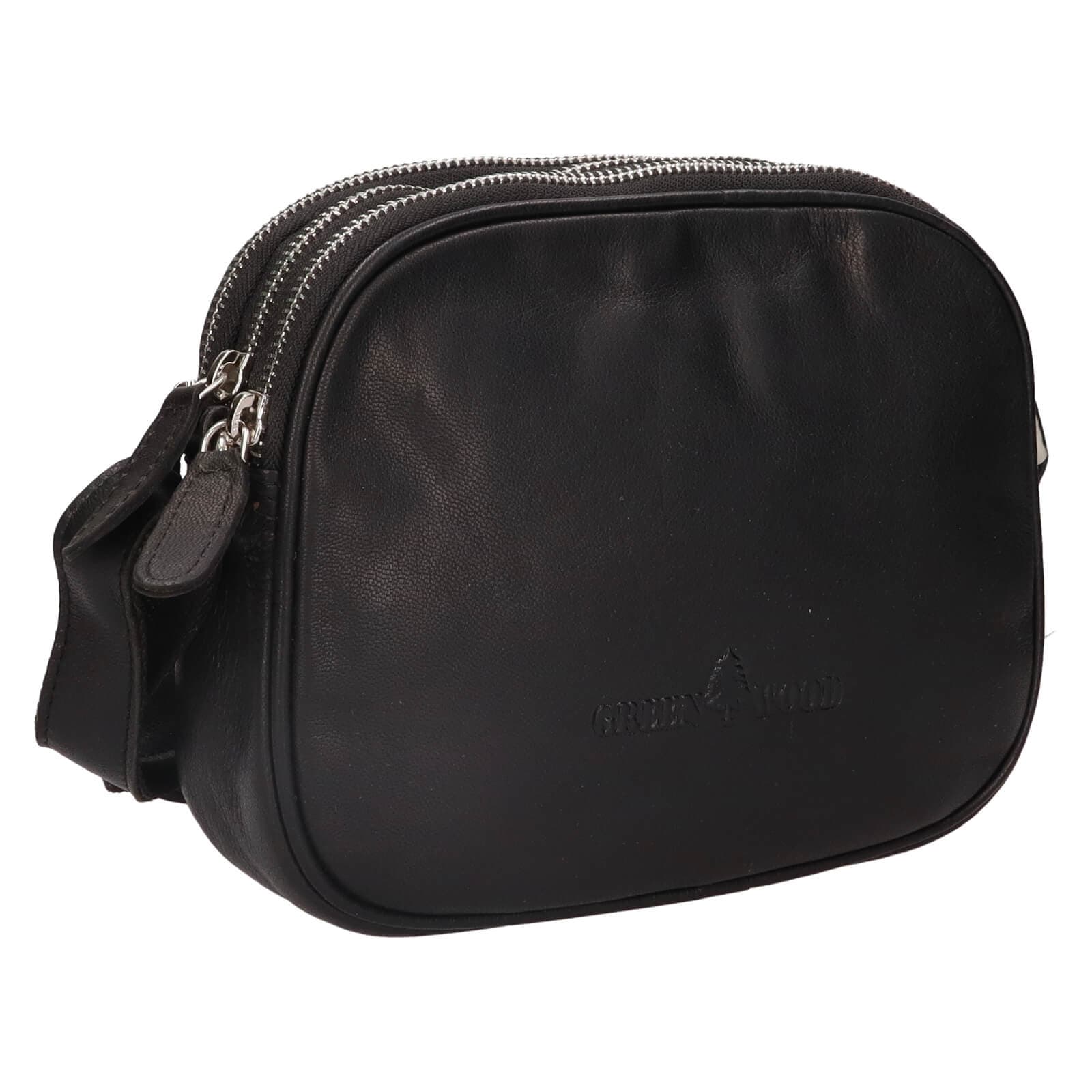 Kožená crossbody kabelka Greenwood Vigi, černá 2