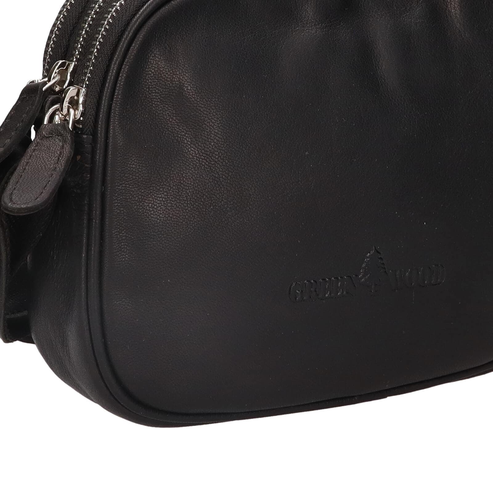 Kožená crossbody kabelka Greenwood Vigi, černá 5
