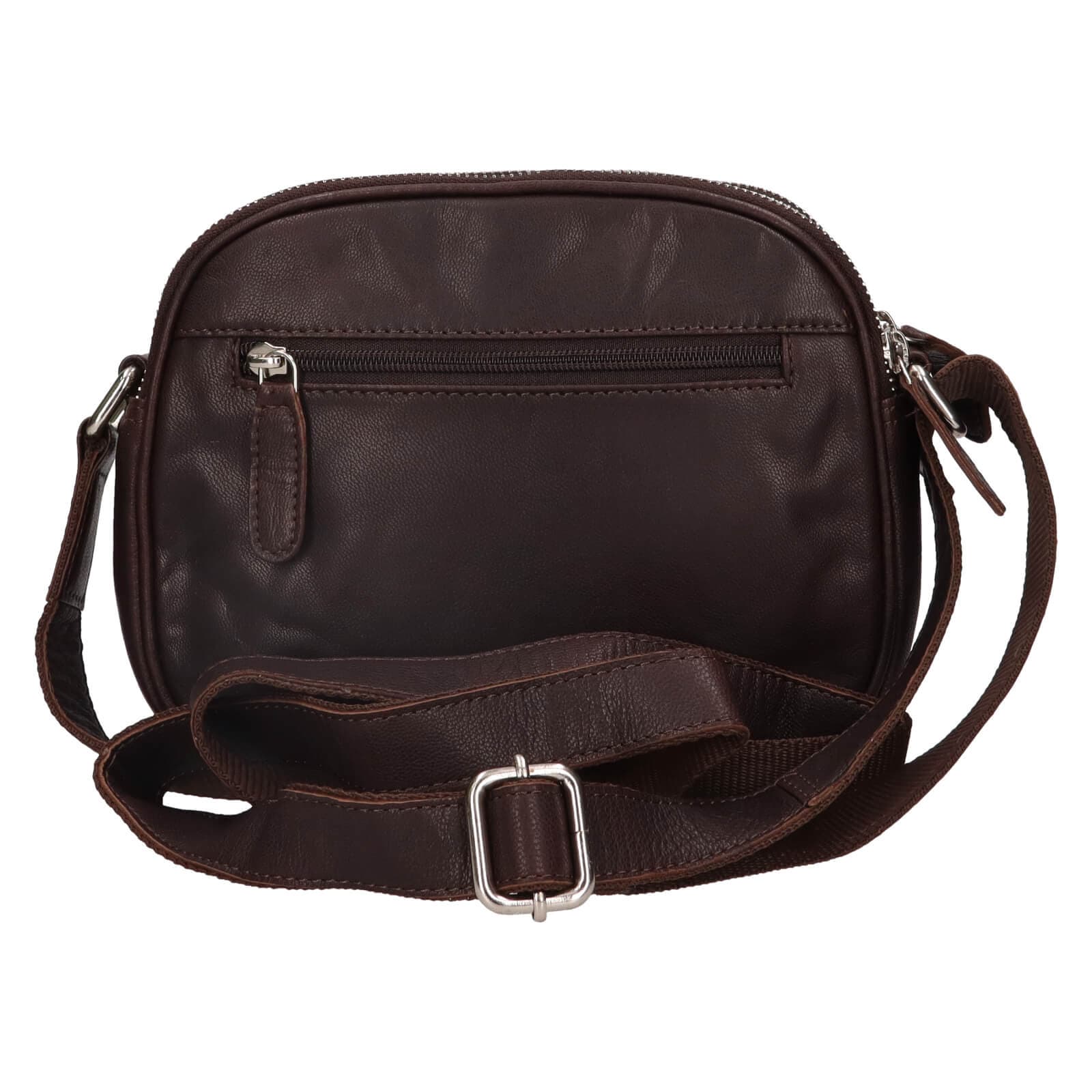 Kožená crossbody kabelka Greenwood Vigi, hnědá 3