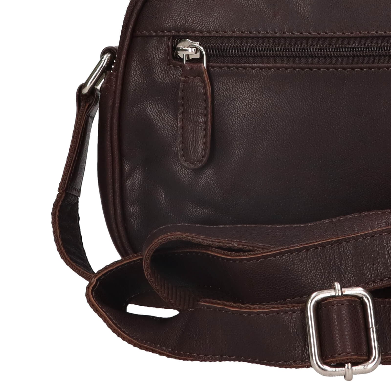 Kožená crossbody kabelka Greenwood Vigi, hnědá 6