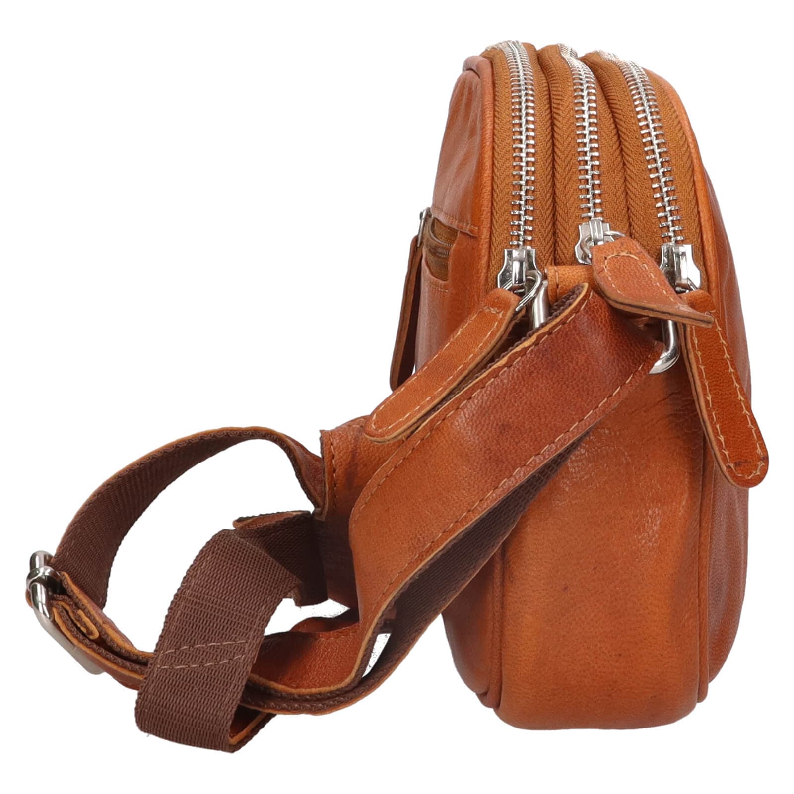 Kožená crossbody kabelka Greenwood Vigi, hnědá 4