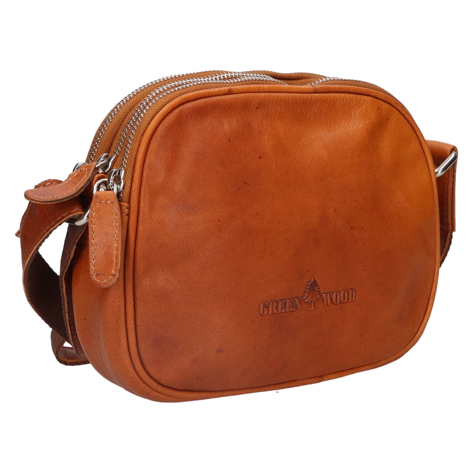 Kožená crossbody kabelka Greenwood Vigi, hnědá 2
